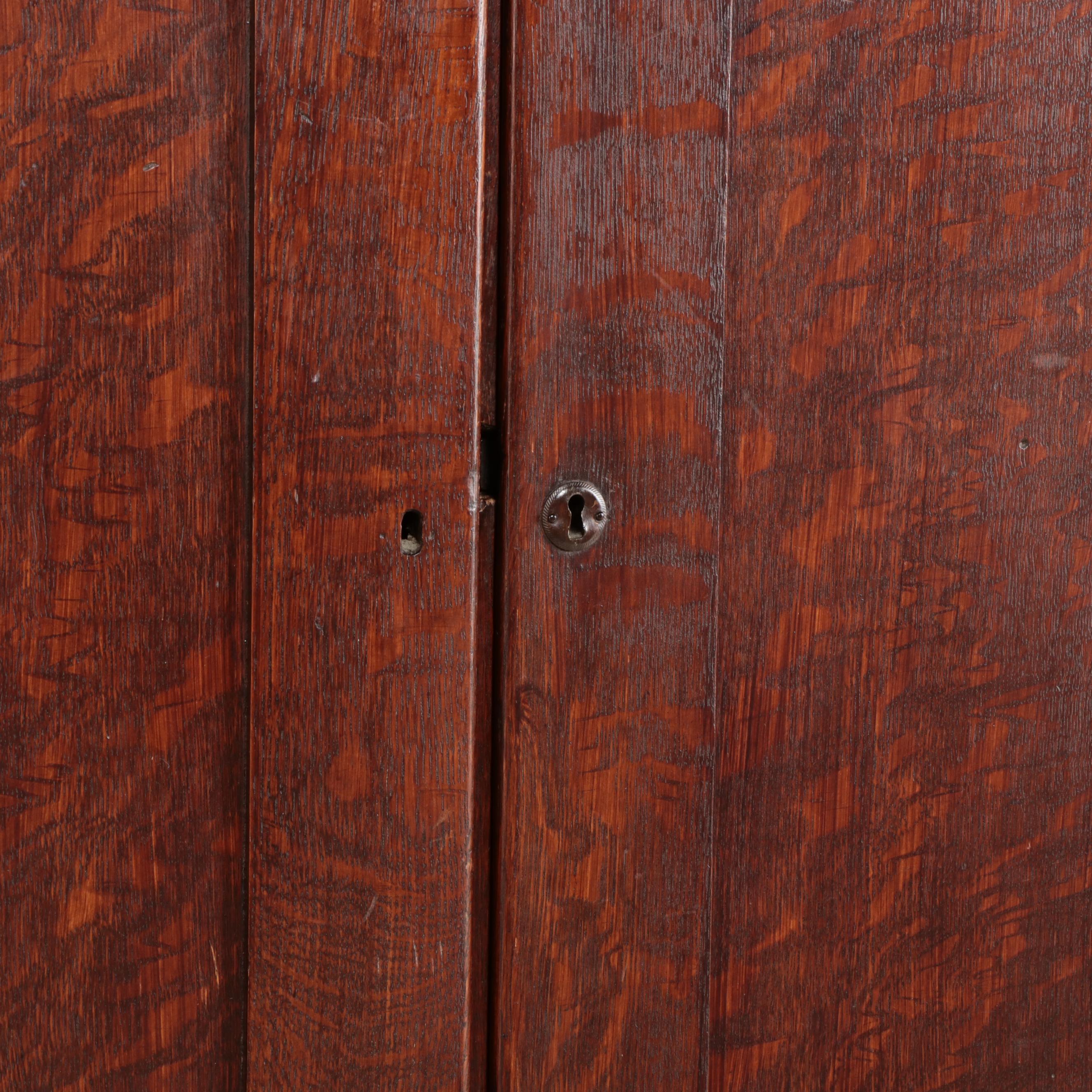 Quartersawn Oak Chifferobe and Low Chest, Incl. Reutti & Co., Early 20th Century