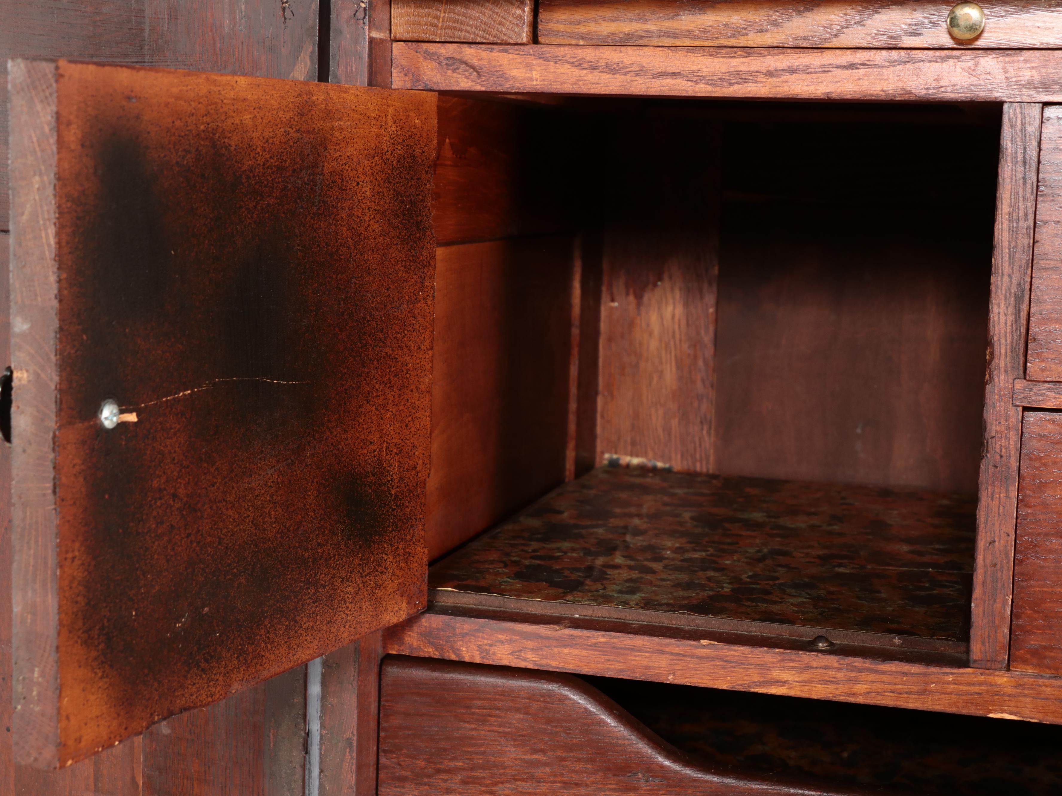 Quartersawn Oak Chifferobe and Low Chest, Incl. Reutti & Co., Early 20th Century