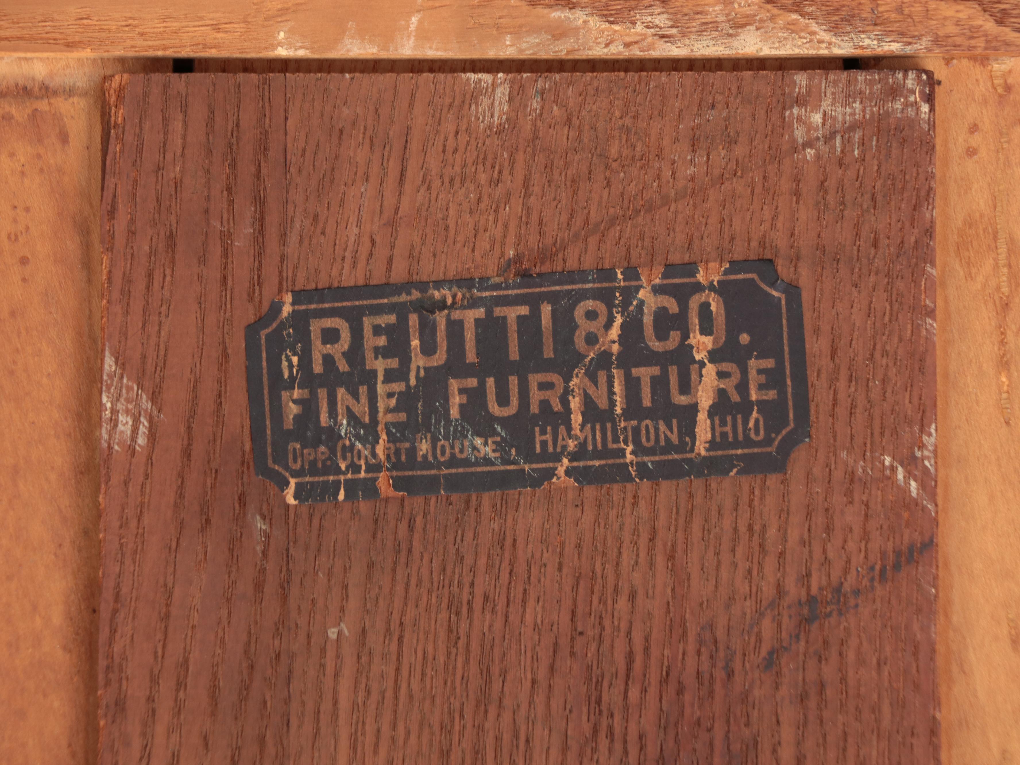 Quartersawn Oak Chifferobe and Low Chest, Incl. Reutti & Co., Early 20th Century