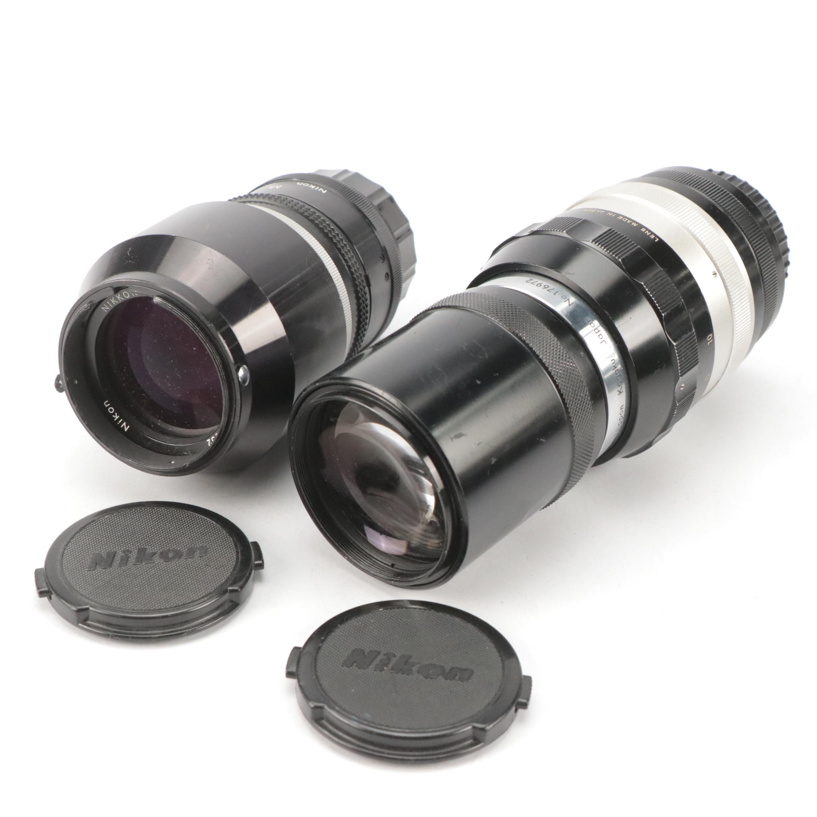 Nikon F3 With MD-4 Motor Drive, Nikon F2 35mm Camera, Filter and Lens Collection