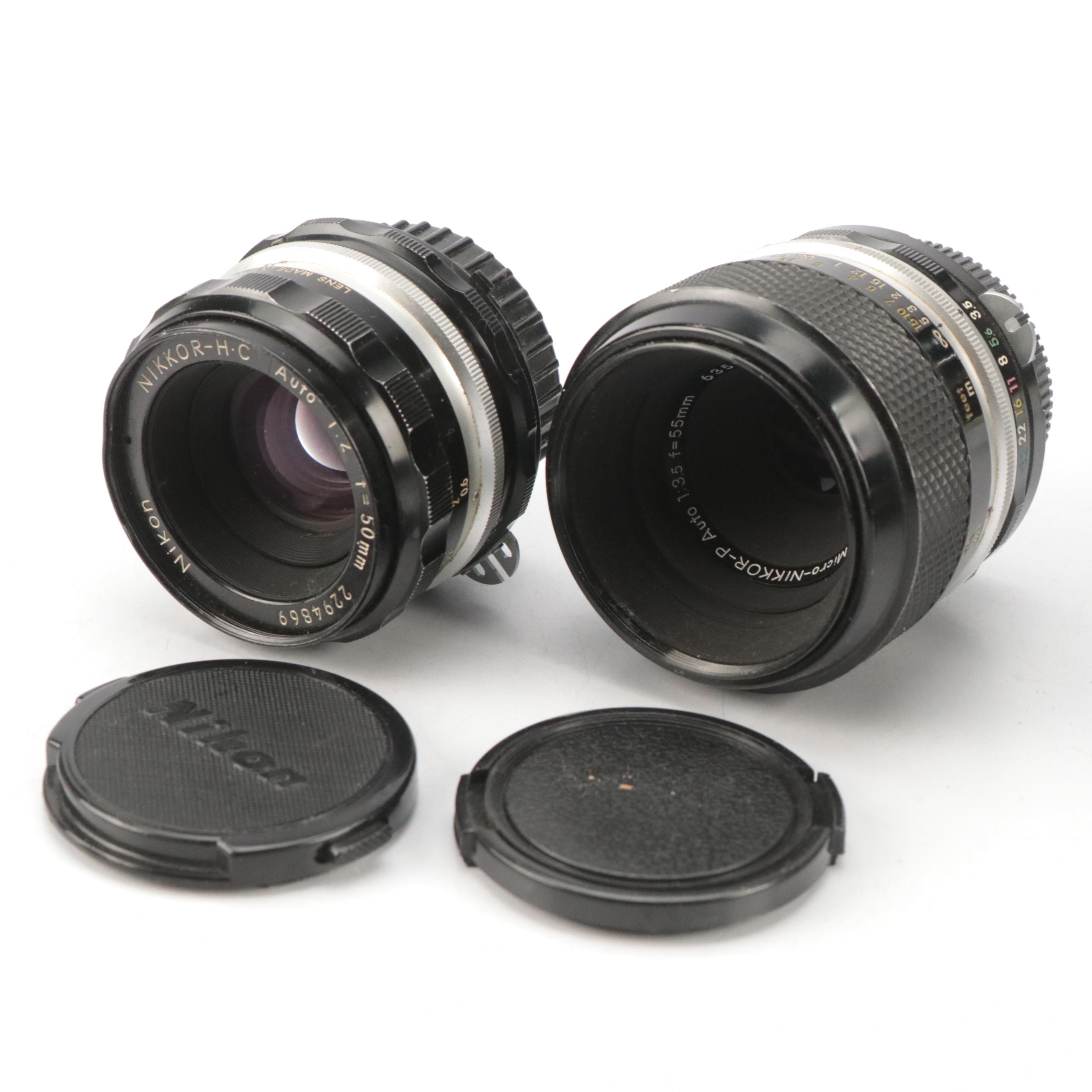 Nikon F3 With MD-4 Motor Drive, Nikon F2 35mm Camera, Filter and Lens Collection