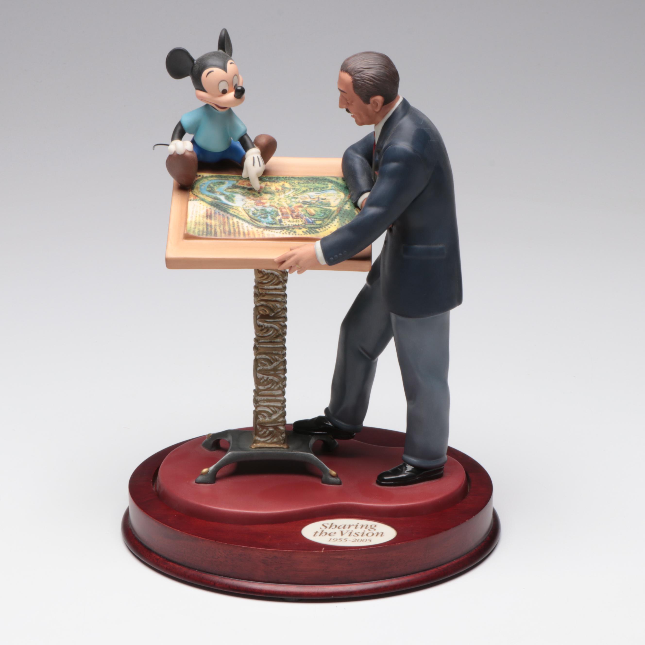 Walt Disney Classics Limited Edition "Sharing the Vision" Porcelain Figurine