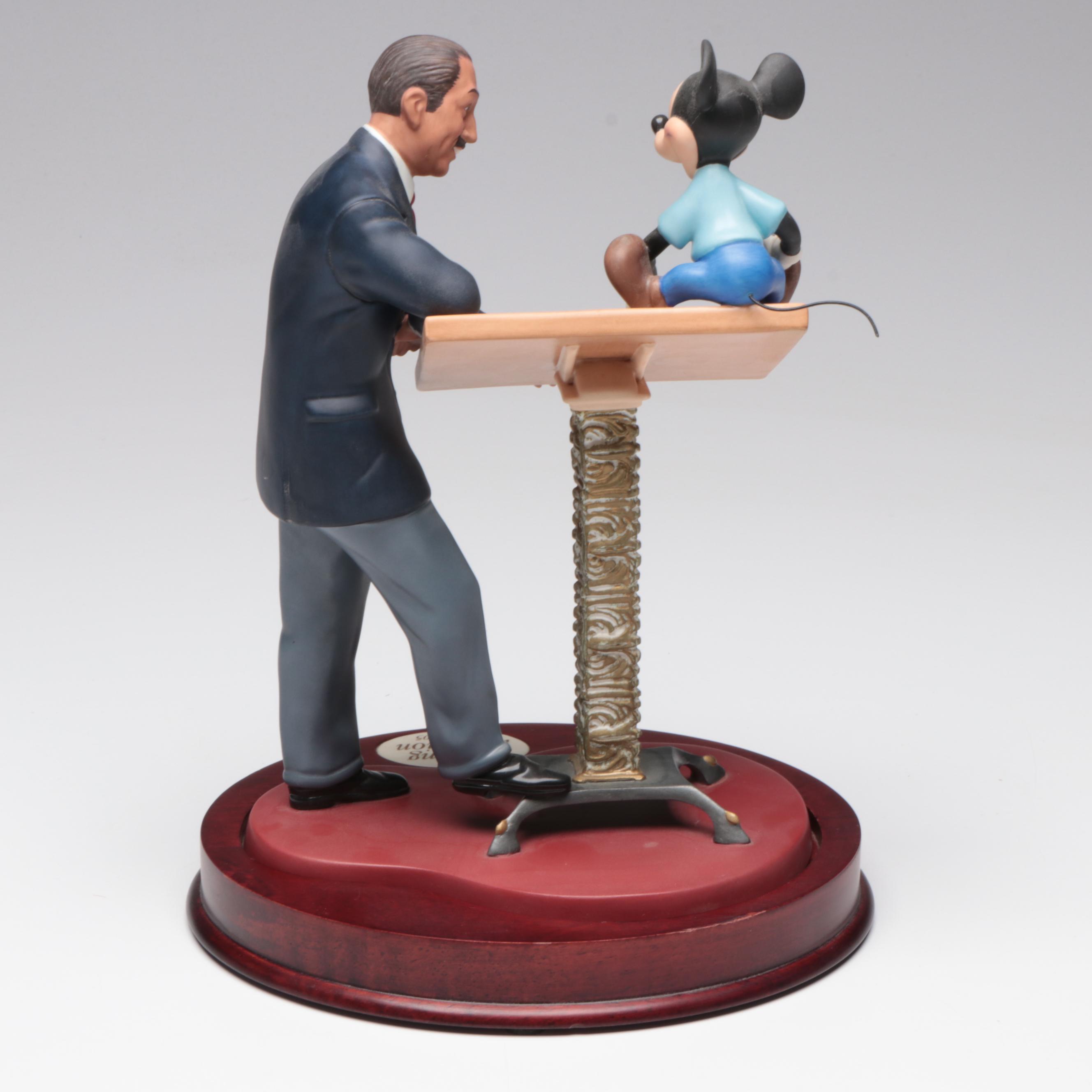Walt Disney Classics Limited Edition "Sharing the Vision" Porcelain Figurine