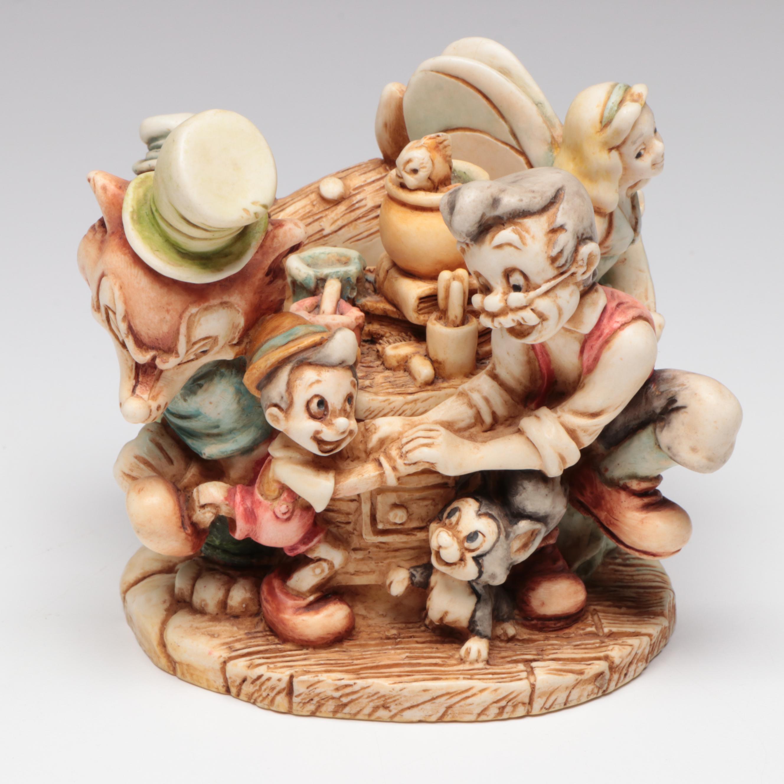 Harmony Kingdom Disney "Pinocchio's Great Adventure" Figurine Box, 1999