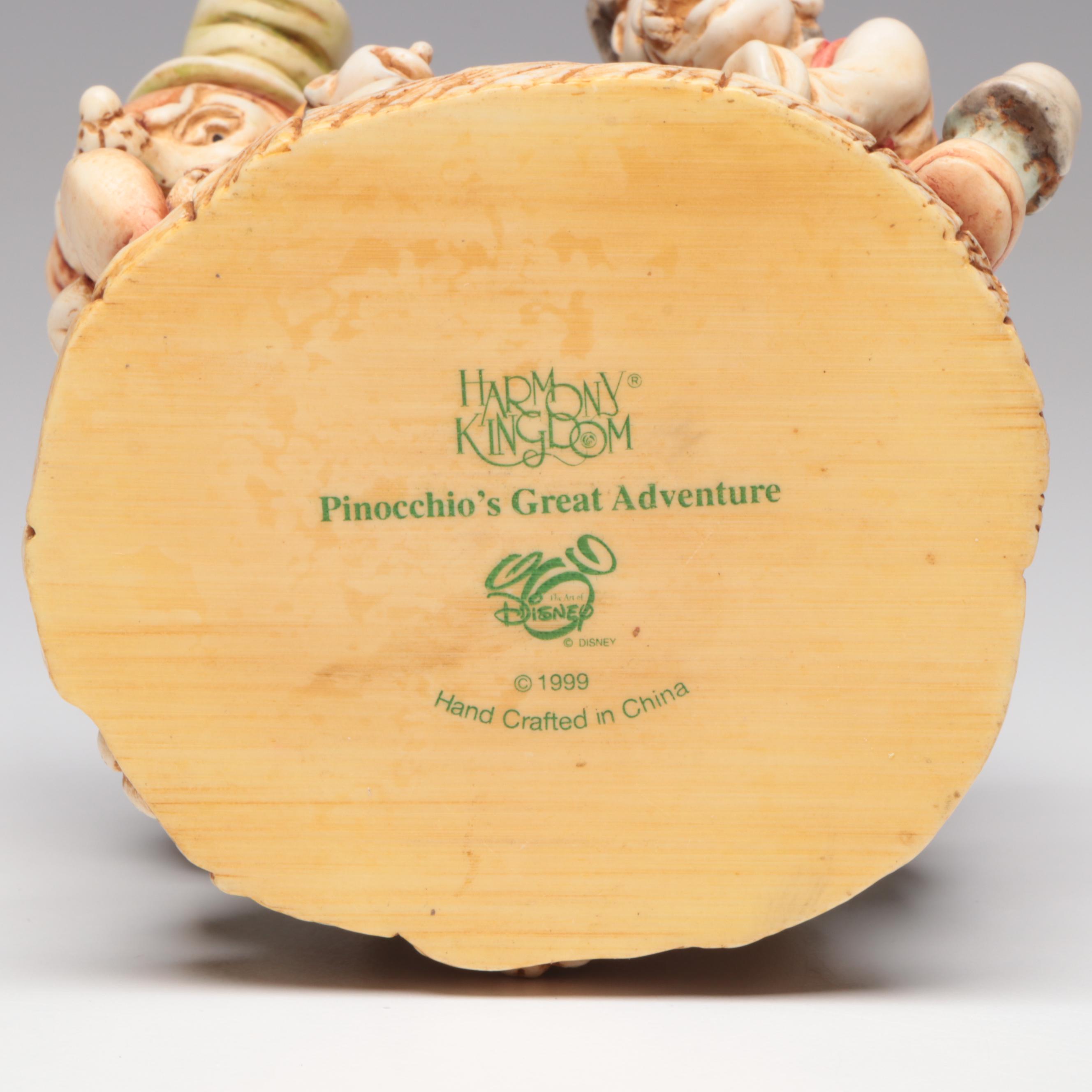 Harmony Kingdom Disney "Pinocchio's Great Adventure" Figurine Box, 1999