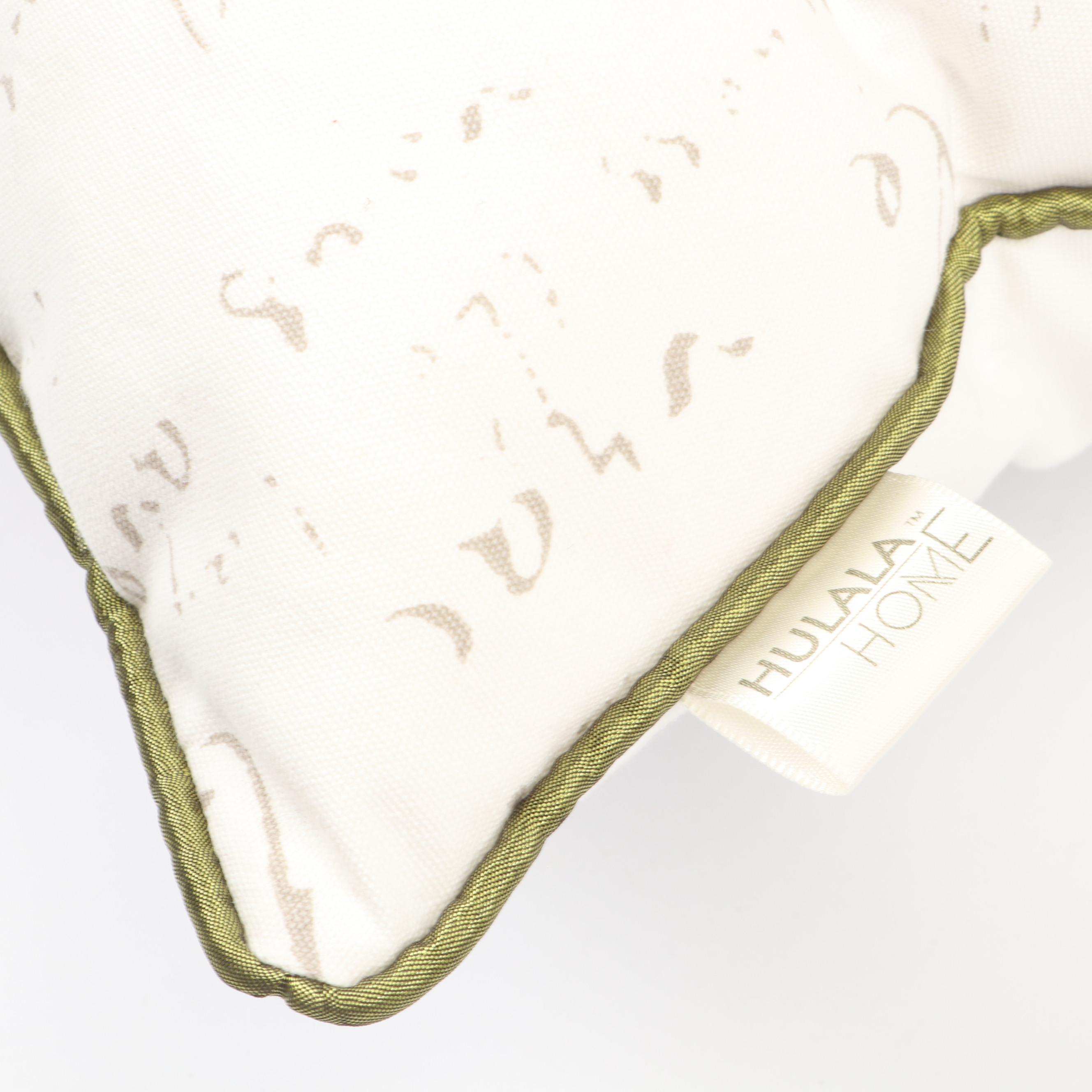 Pumpkin Embroidered and Printed Accent Pillows with Crochet Throw Blankets