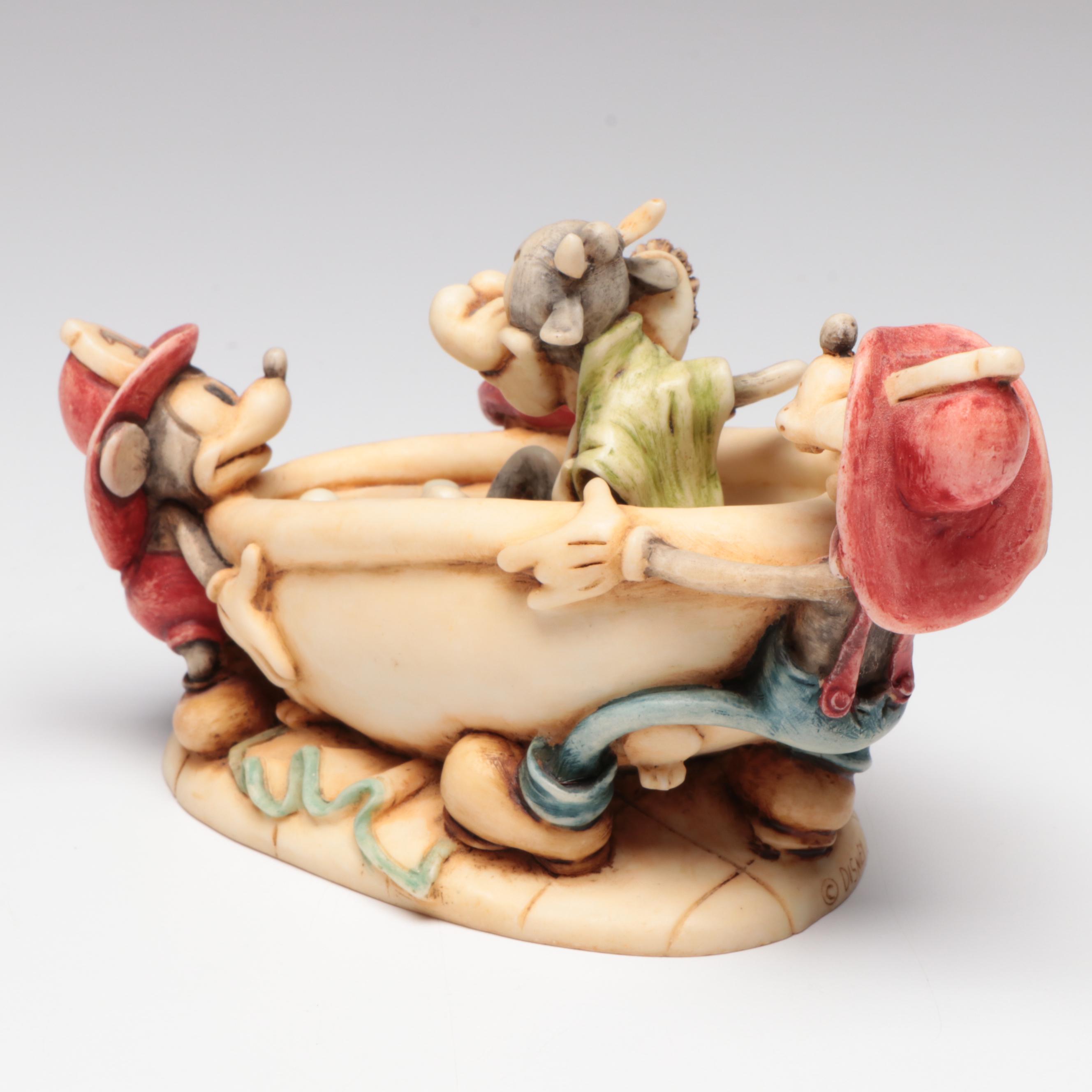 Harmony Kingdom Disney "Mickey's Fire Brigade" Figurine Box, 2002