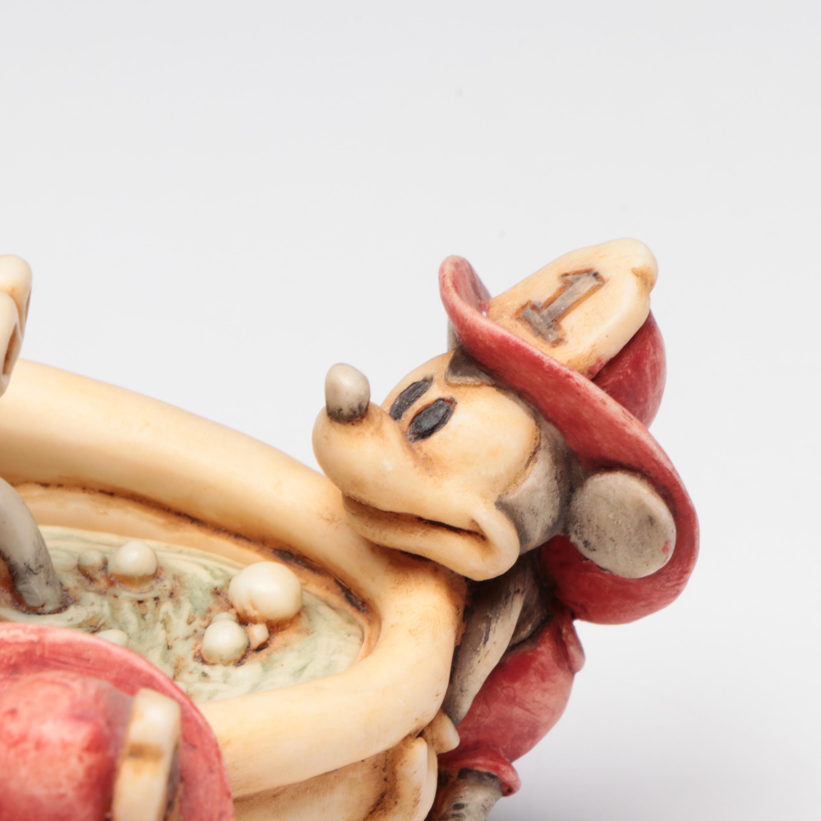 Harmony Kingdom Disney "Mickey's Fire Brigade" Figurine Box, 2002