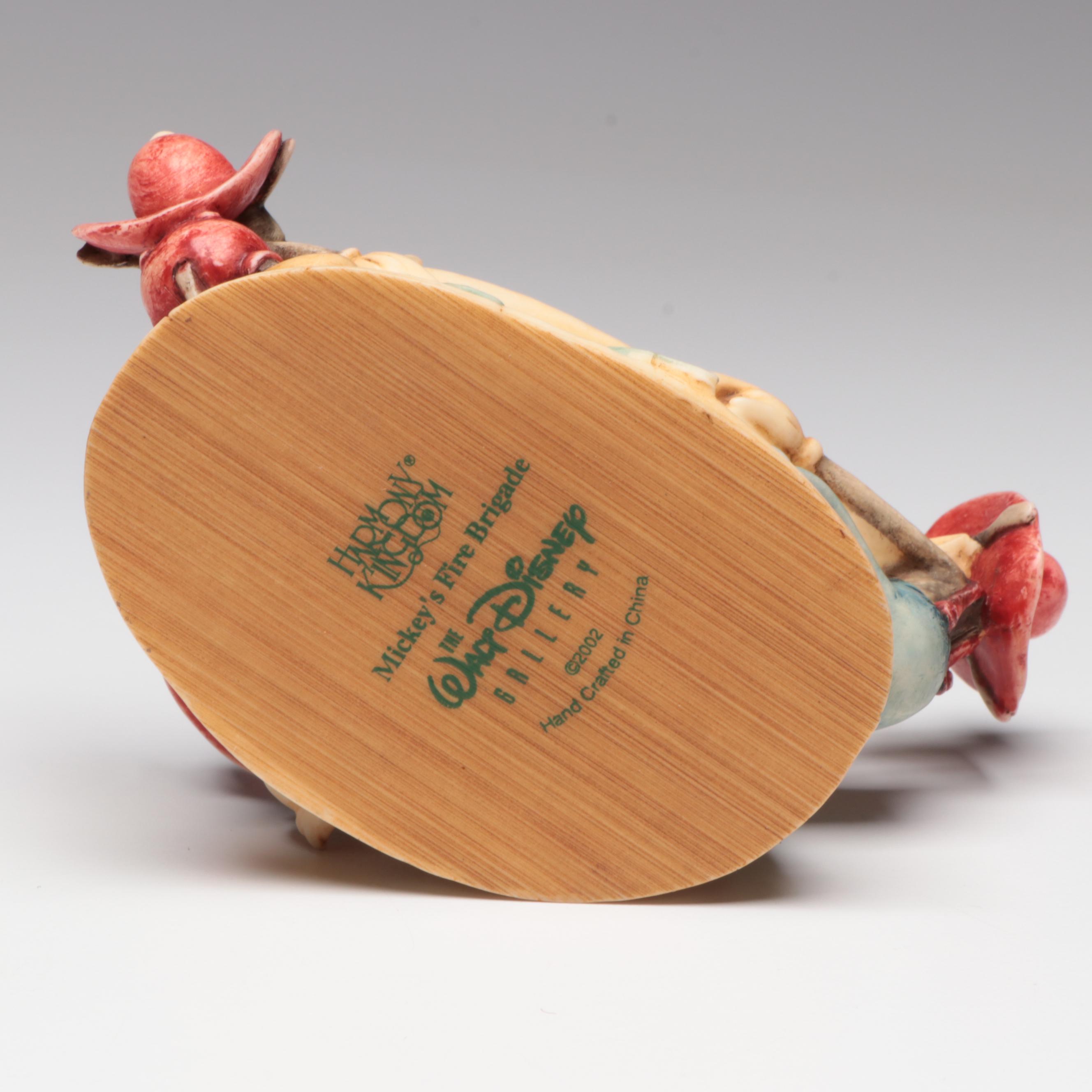 Harmony Kingdom Disney "Mickey's Fire Brigade" Figurine Box, 2002