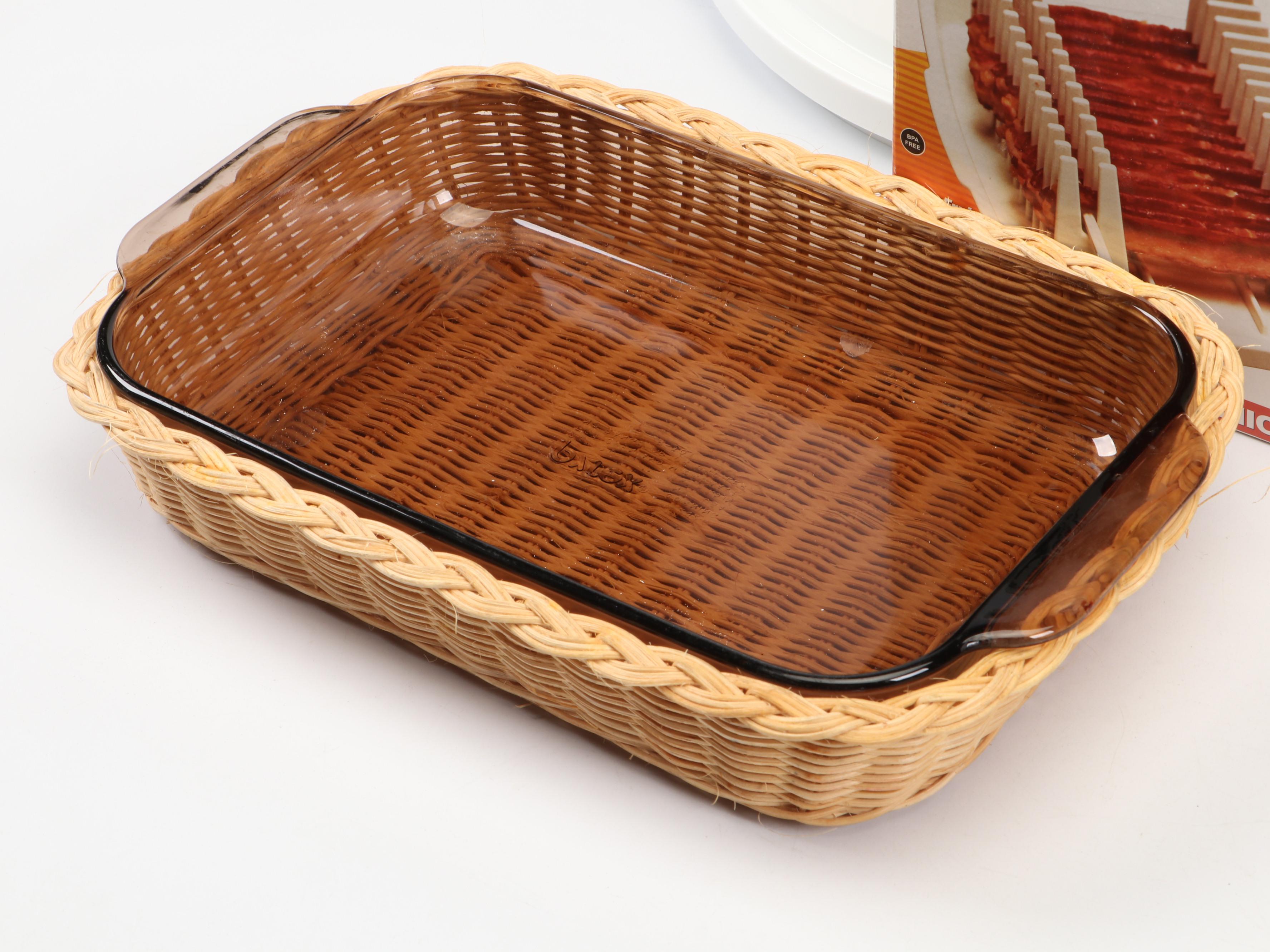 Bacon Wave with Wilton Cake Carrier, Other Food Storage and Baking Dishes