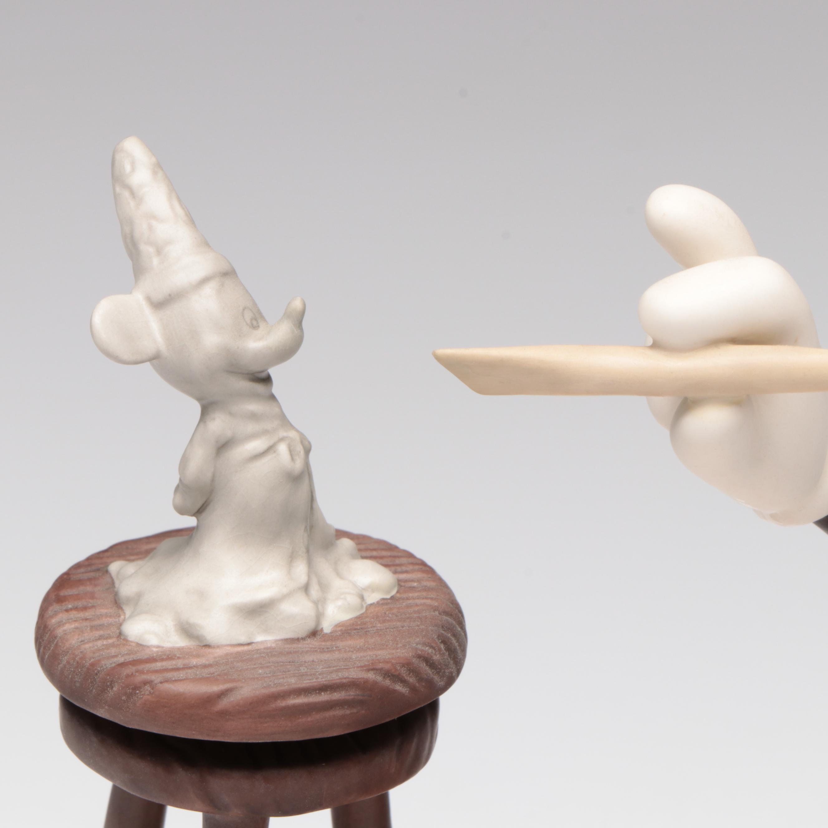 Walt Disney Classics "Creating a Classic" Mickey Mouse Porcelain Figurine, 2002