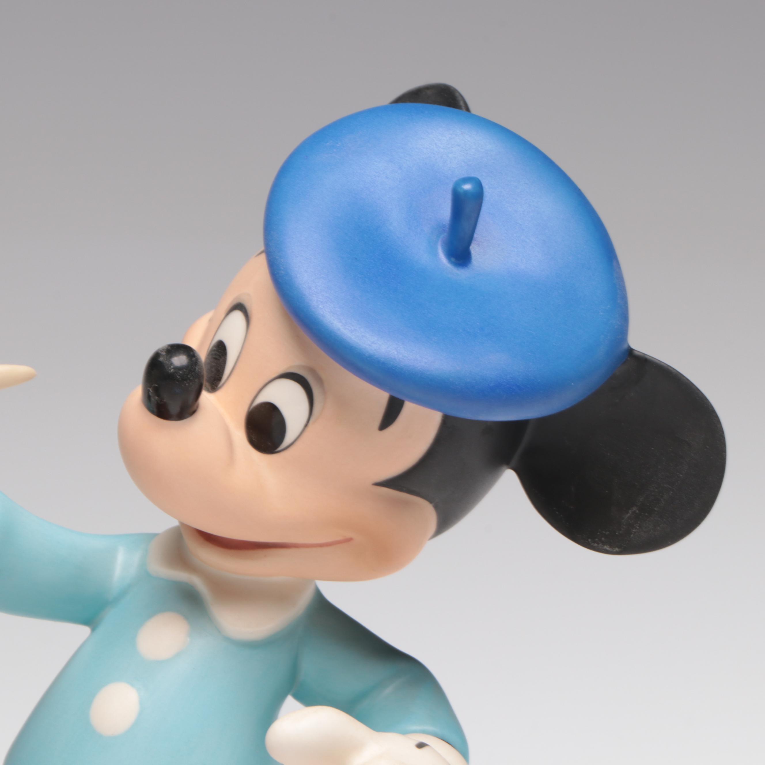 Walt Disney Classics "Creating a Classic" Mickey Mouse Porcelain Figurine, 2002