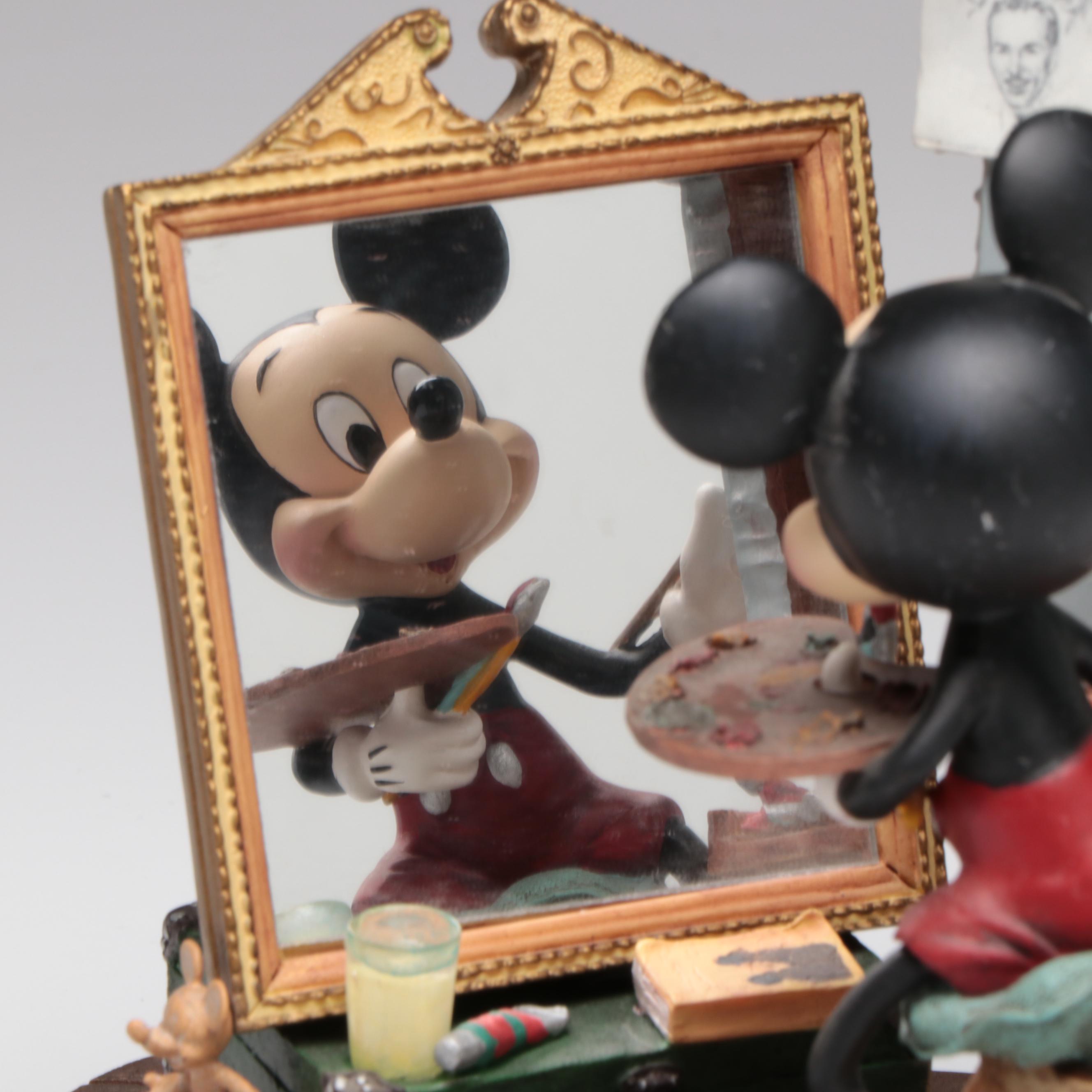 Disney "Self Portrait-Mickey Mouse" Resin Figurine After Charles Boyer