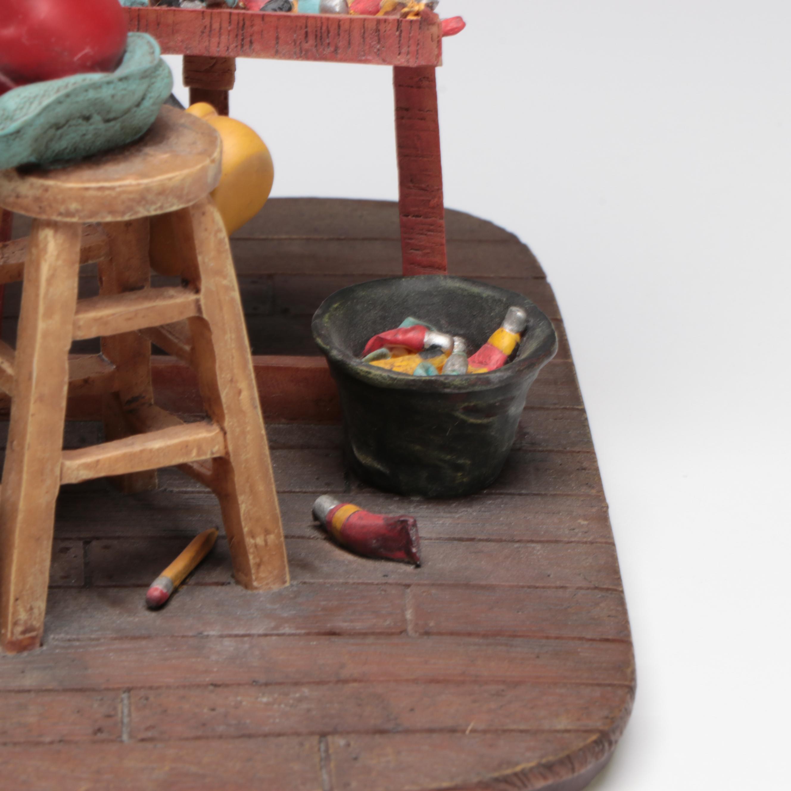 Disney "Self Portrait-Mickey Mouse" Resin Figurine After Charles Boyer