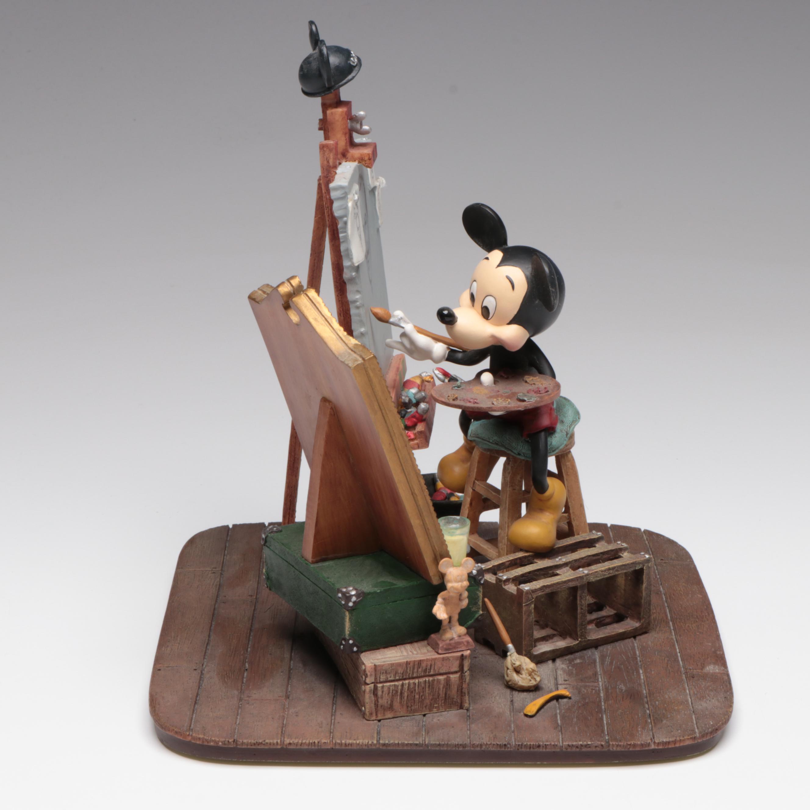Disney "Self Portrait-Mickey Mouse" Resin Figurine After Charles Boyer
