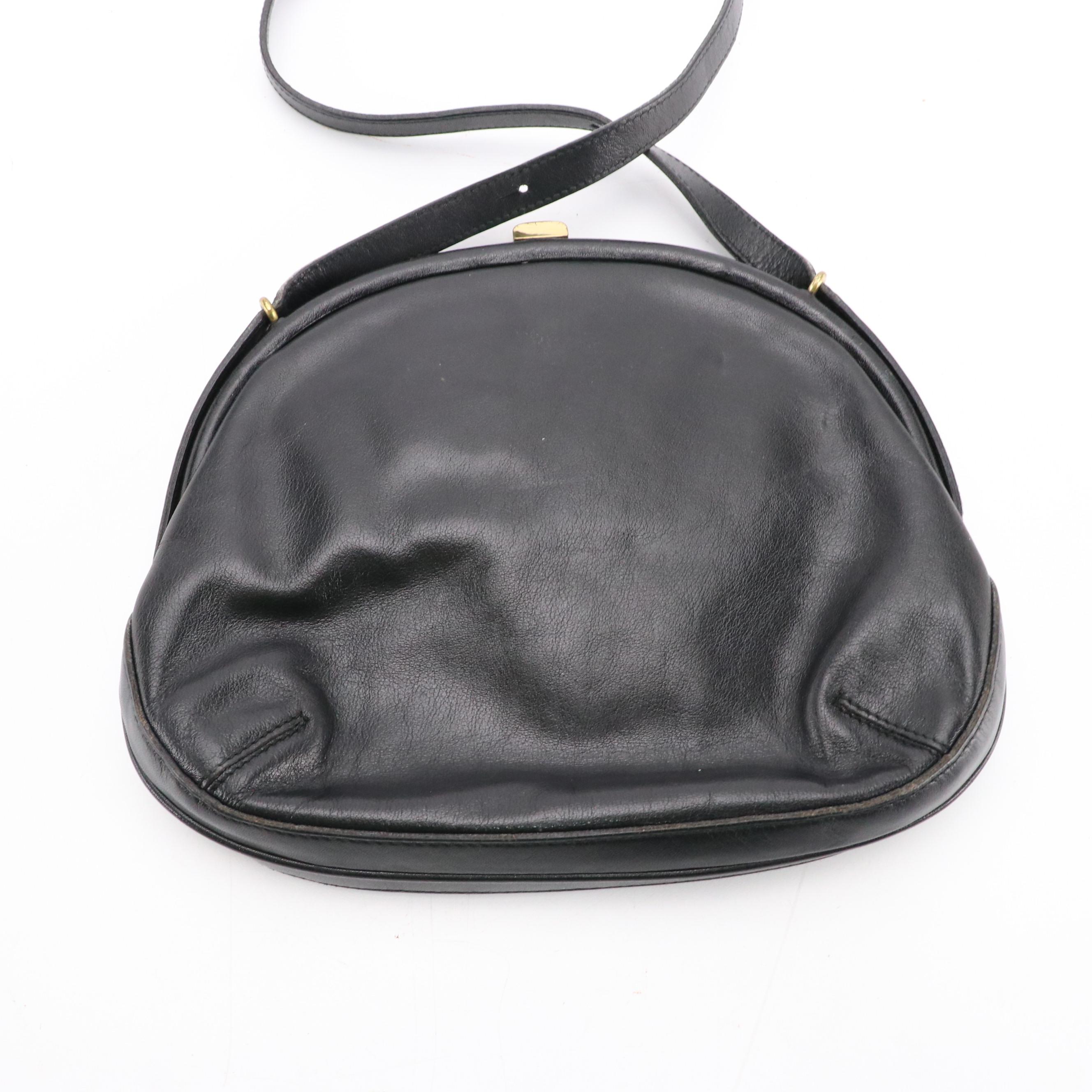 Gold Pfeil Crossbody Bags in Brown and Black Leather with Walter Hatten