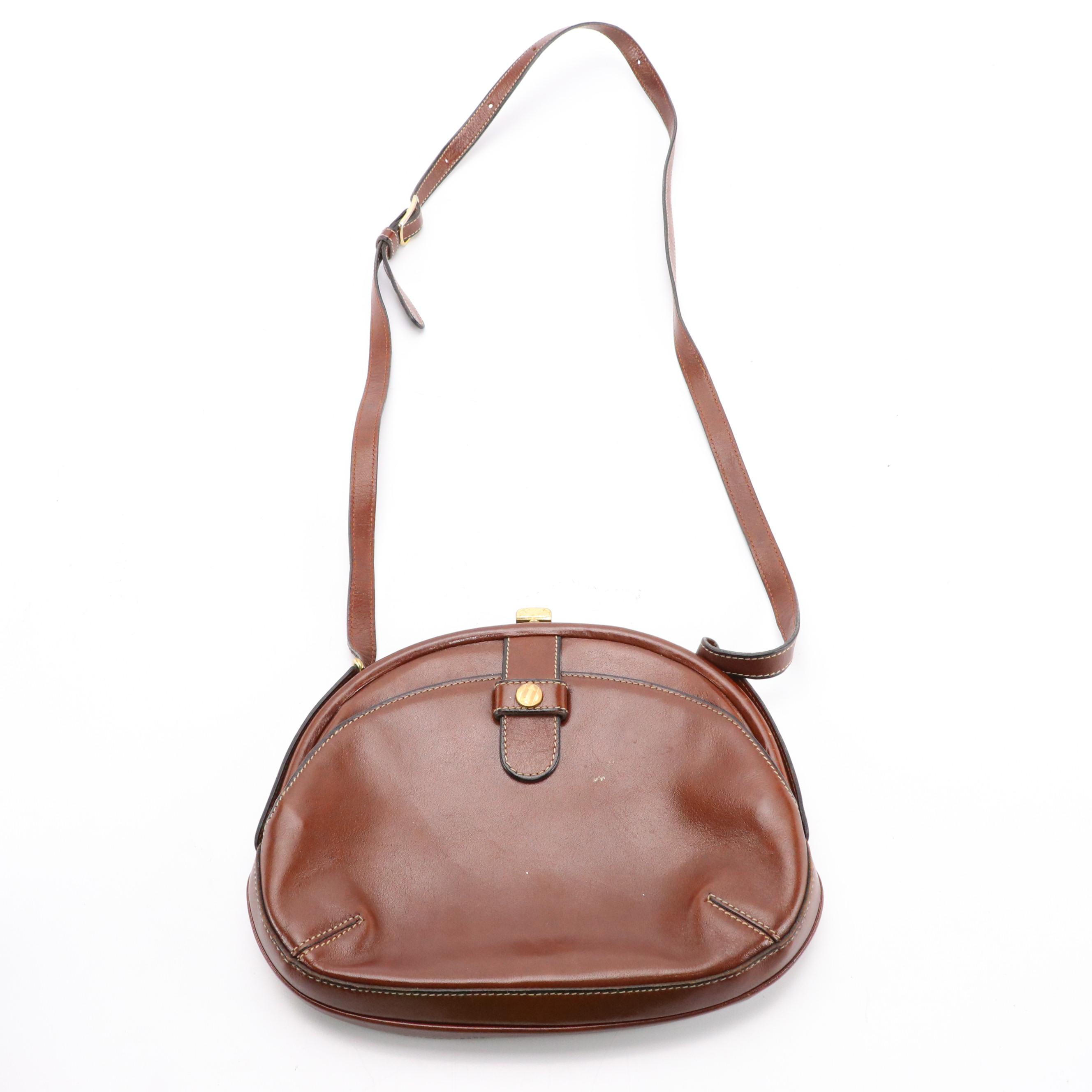Gold Pfeil Crossbody Bags in Brown and Black Leather with Walter Hatten