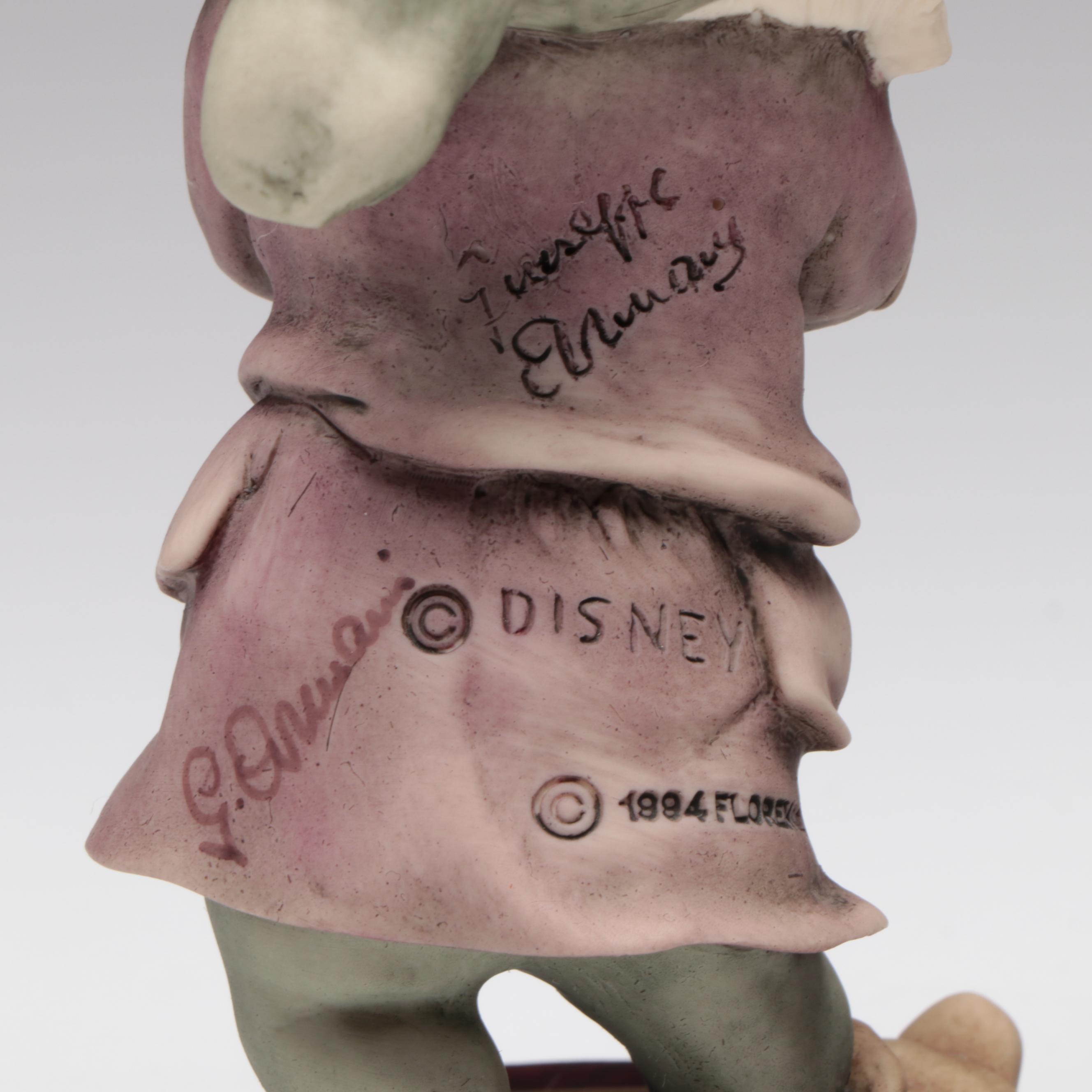 Giuseppe Armani for Walt Disney "Grumpy" and "Sleepy" Porcelain Figurines, 1994