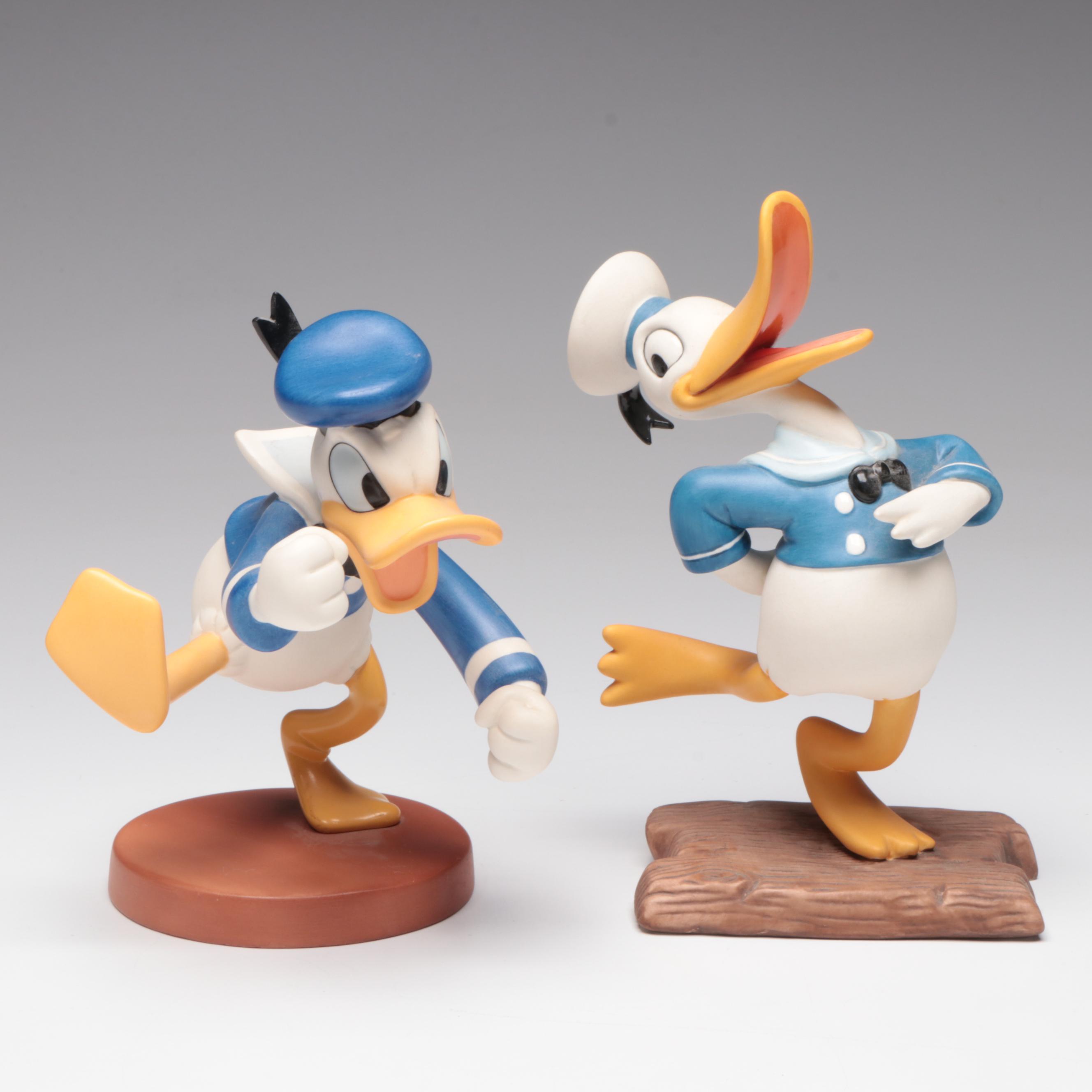 Walt Disney Classics "*!#@" and "Donald's Debut" Porcelain Figurines