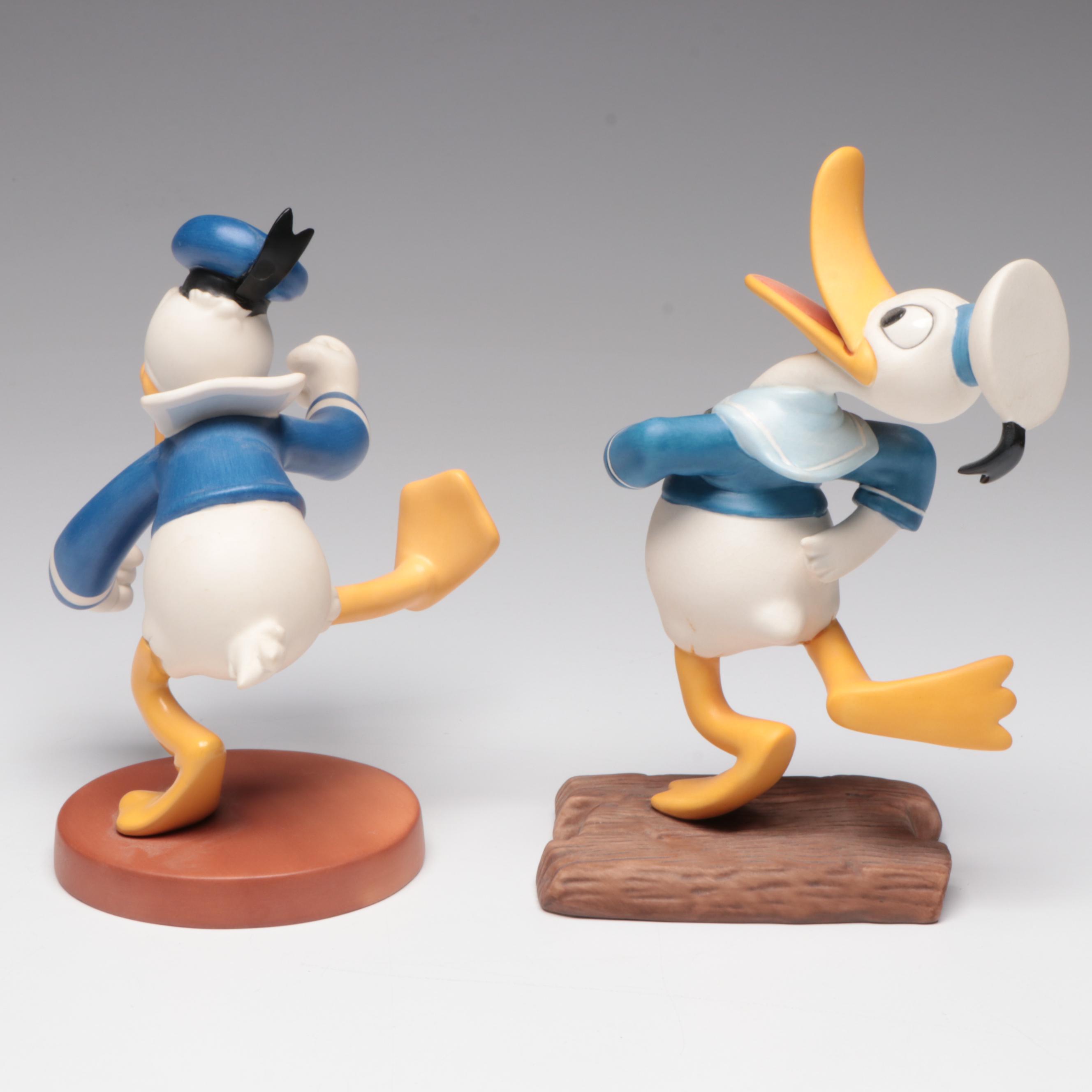 Walt Disney Classics "*!#@" and "Donald's Debut" Porcelain Figurines