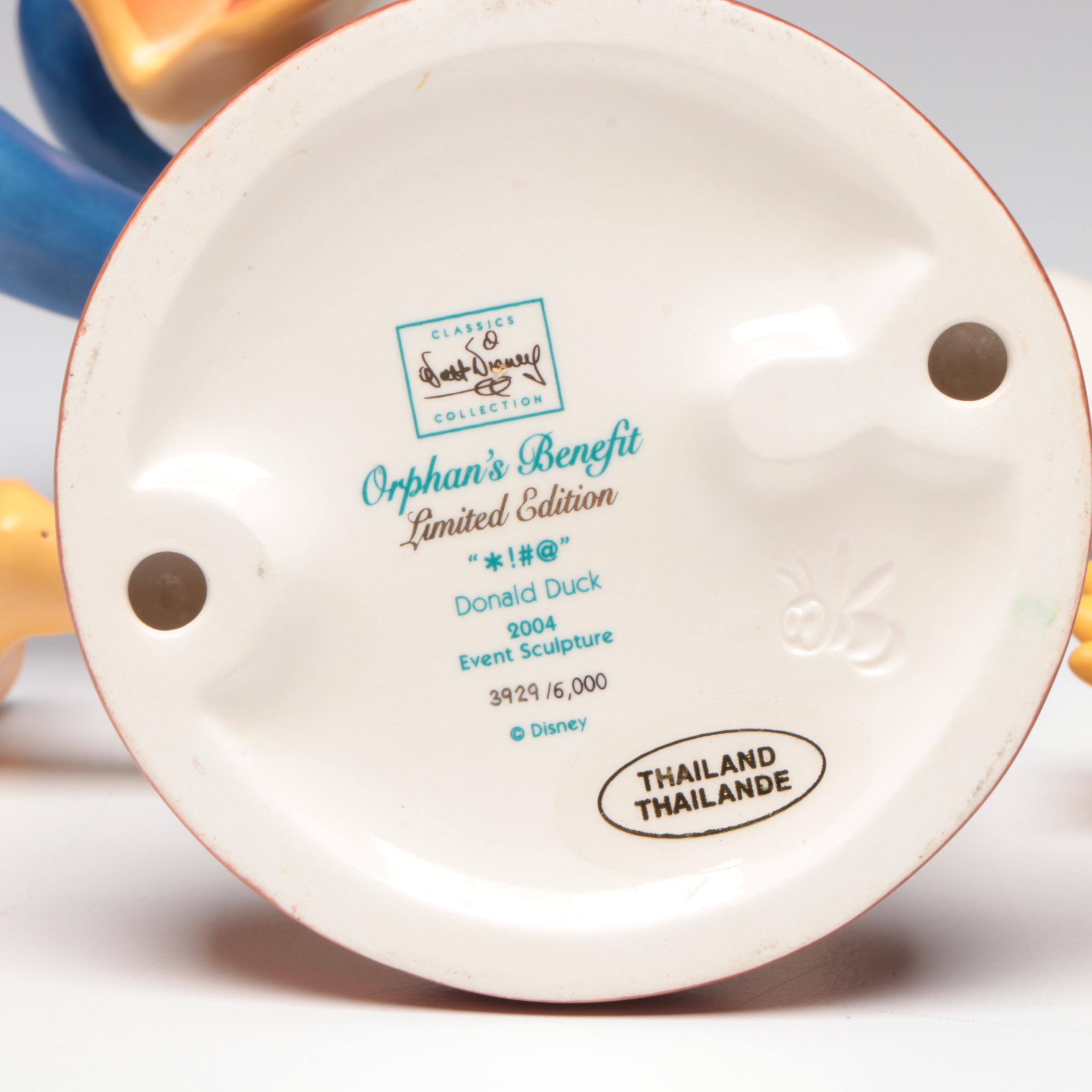 Walt Disney Classics "*!#@" and "Donald's Debut" Porcelain Figurines