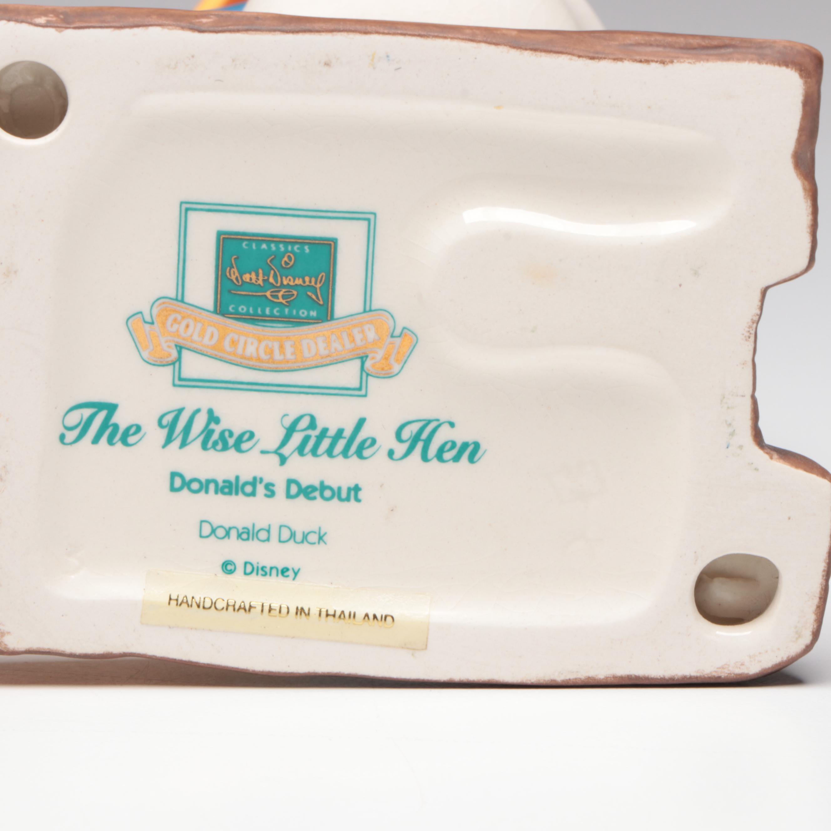 Walt Disney Classics "*!#@" and "Donald's Debut" Porcelain Figurines