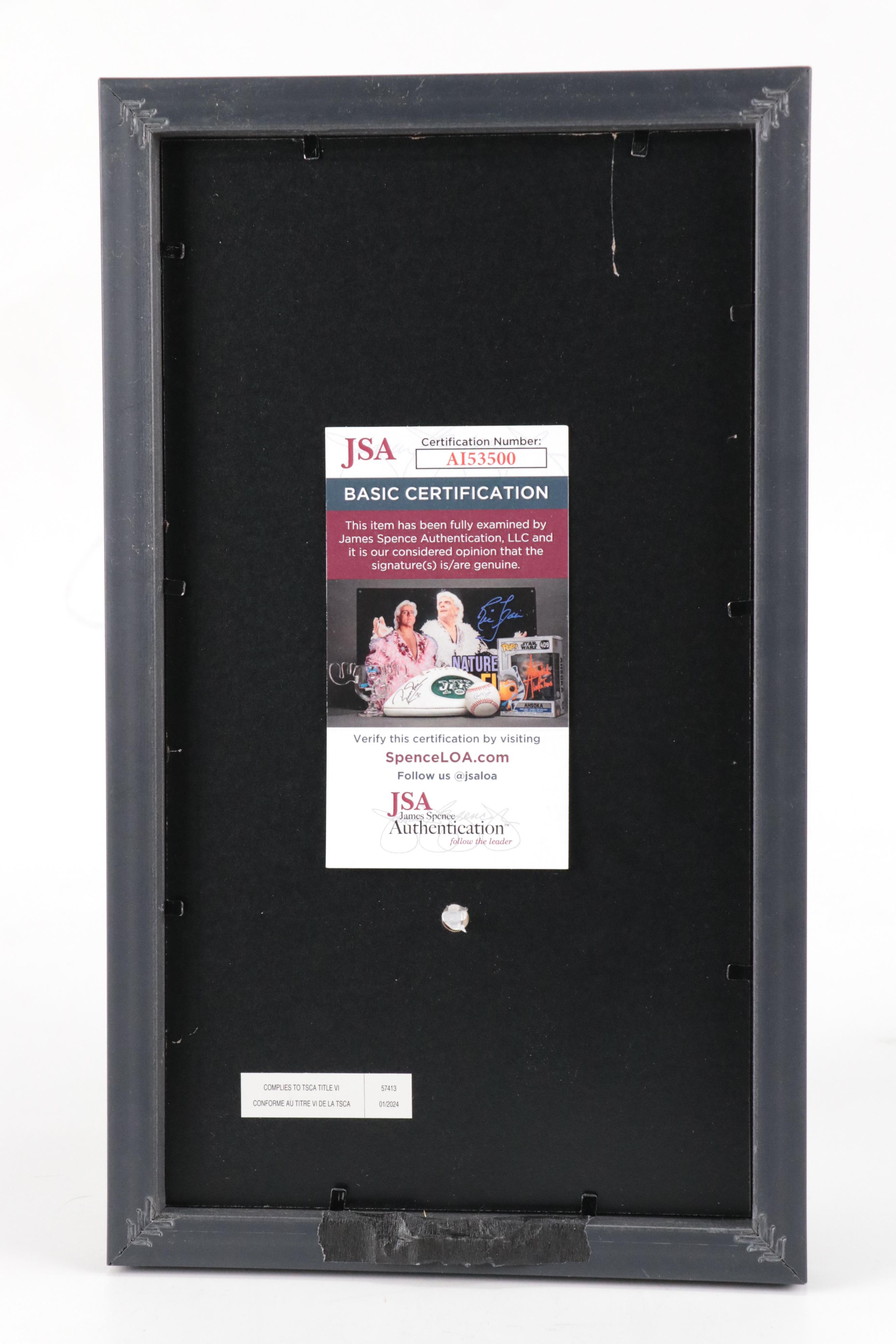 Taylor Swift Signed "The Tortured Poets Department" CD Booklet in Matted Frame