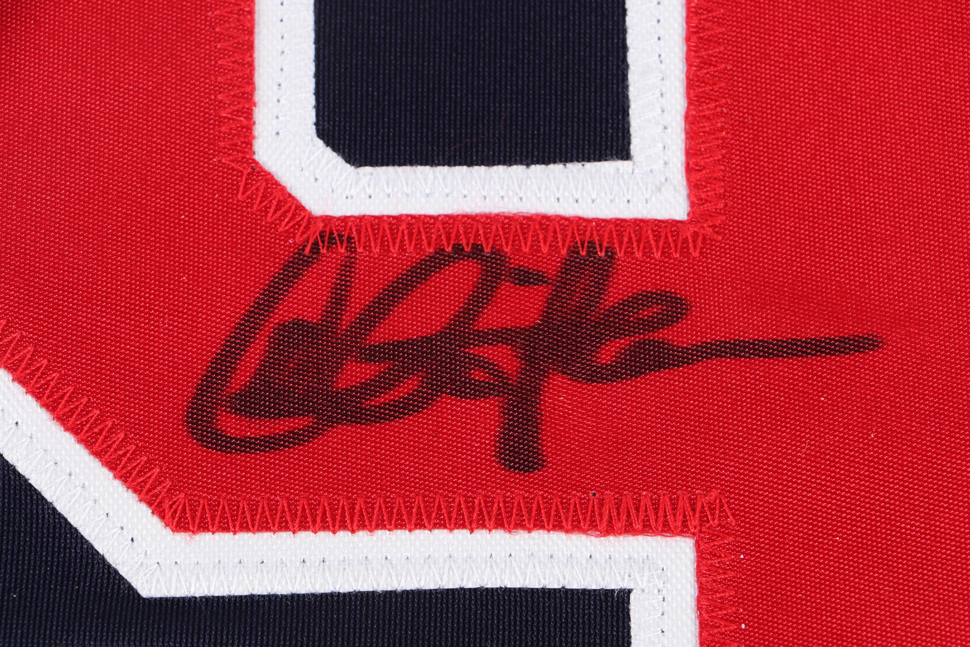 Charlie Sheen Signed Ricky "Wild Thing" Vaughn Cleveland Indians Baseball Jersey