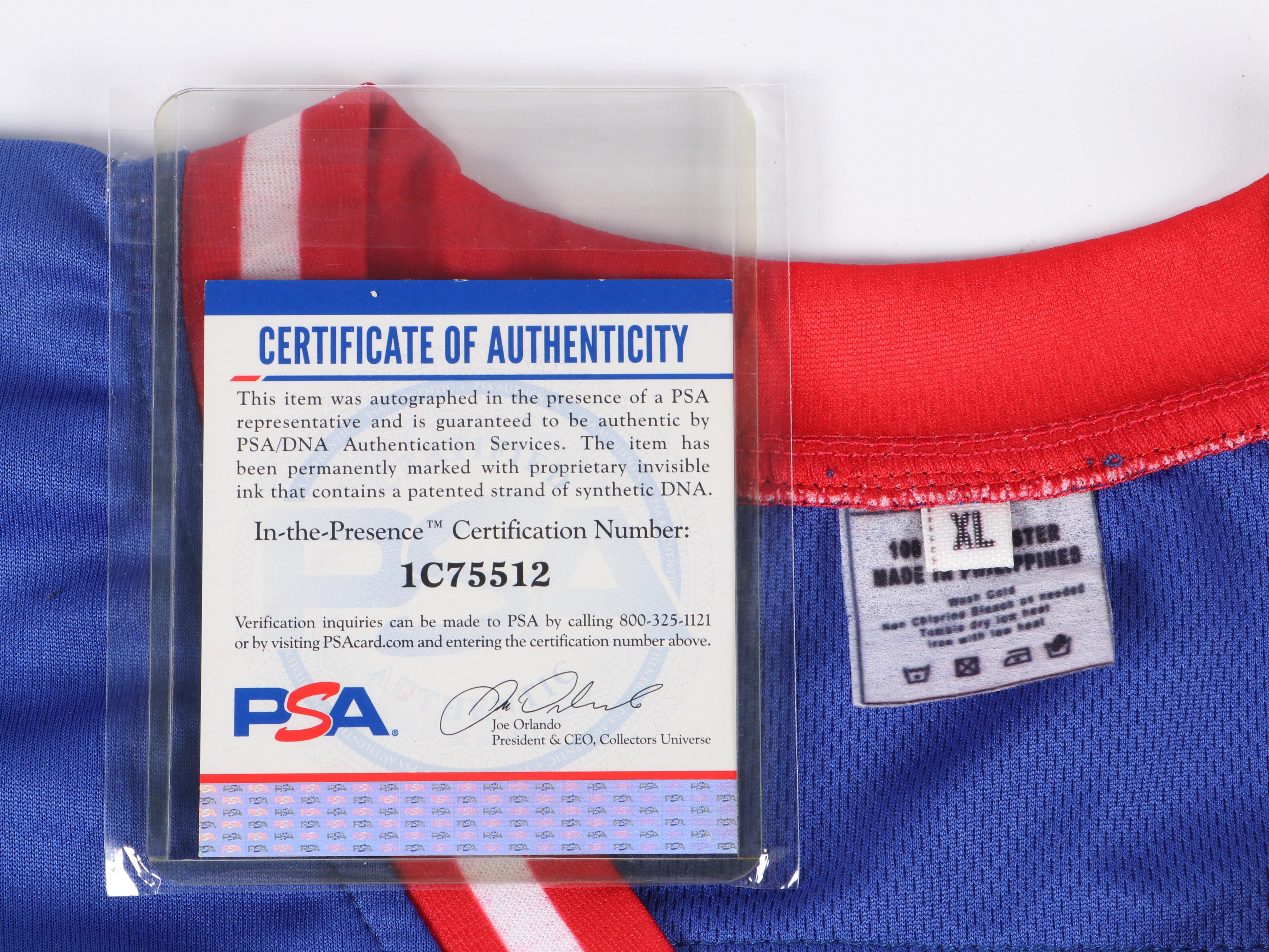 Ottis Anderson Signed New York Giants Football Jersey