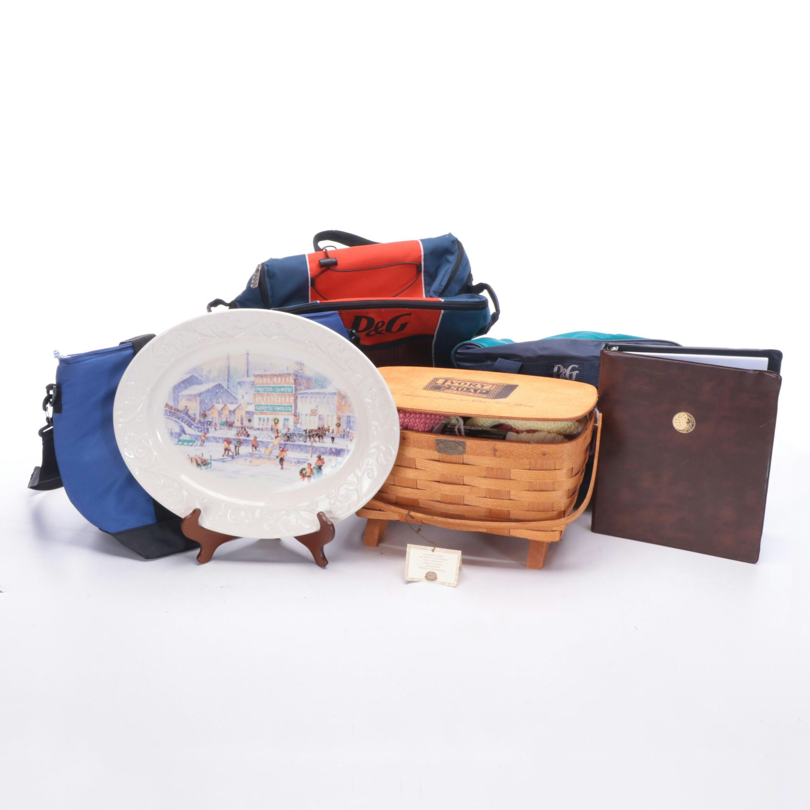 Procter & Gamble Annual Christmas Ceramic Platter with More