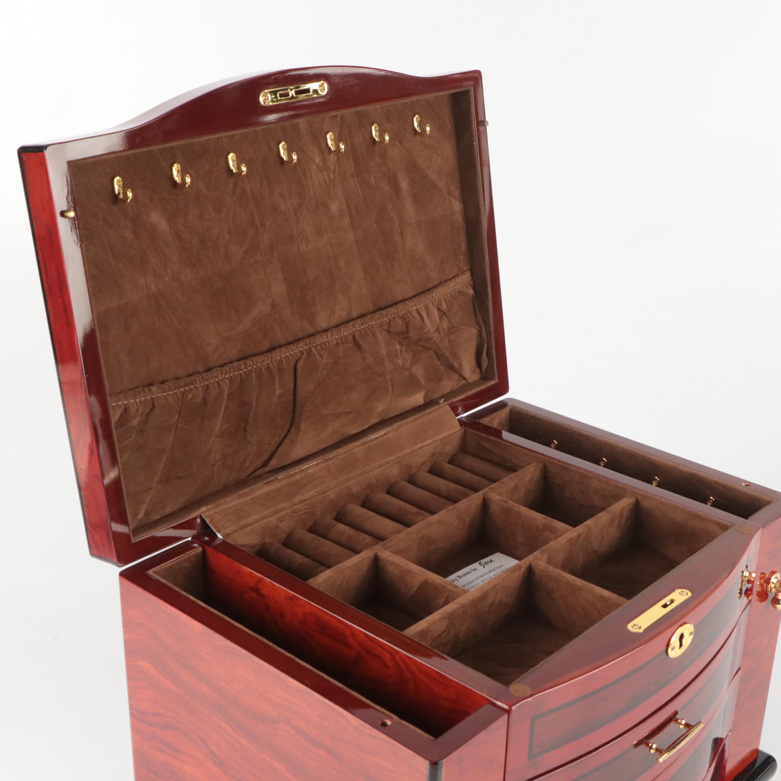 Jere High Gloss Wood Jewelry Box