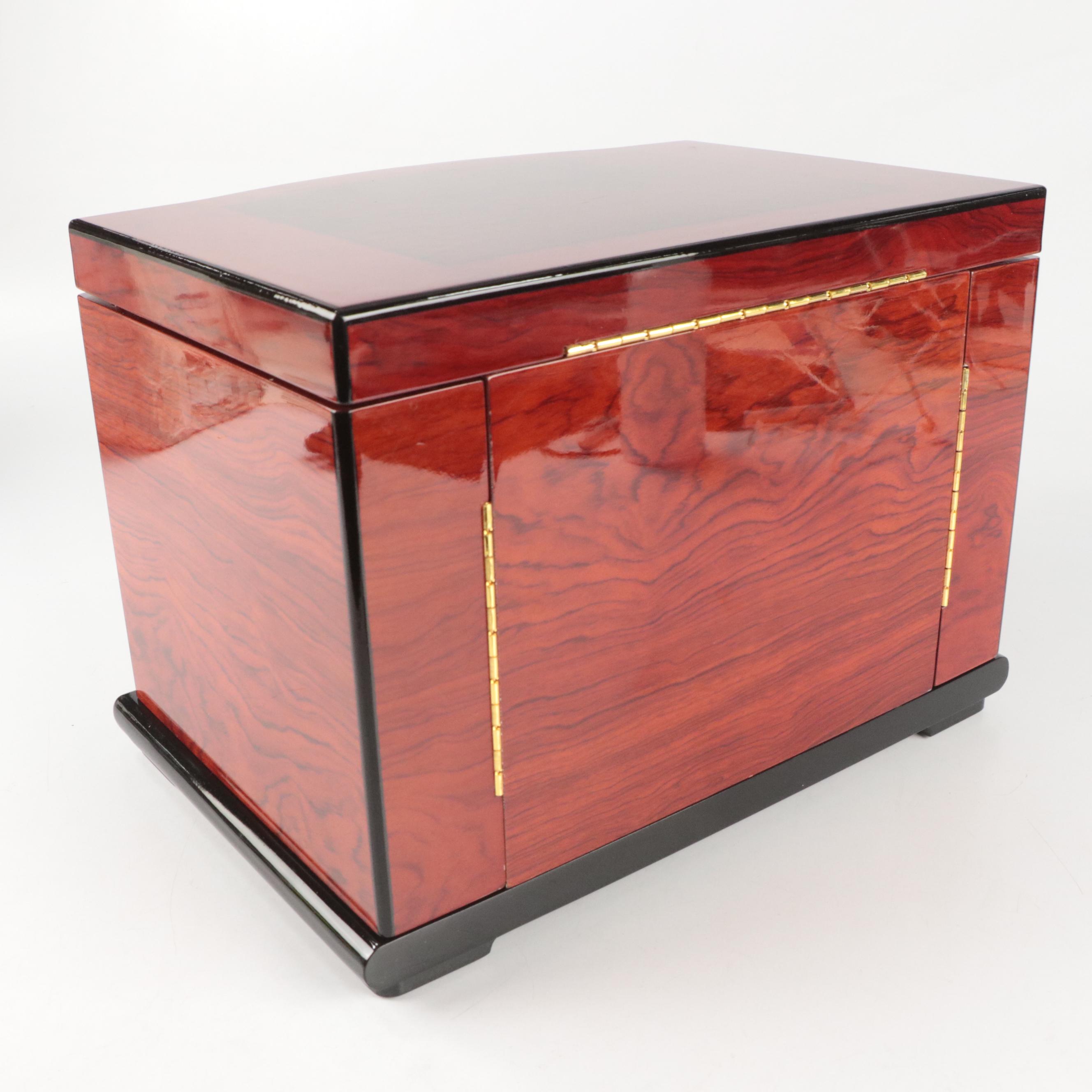 Jere High Gloss Wood Jewelry Box