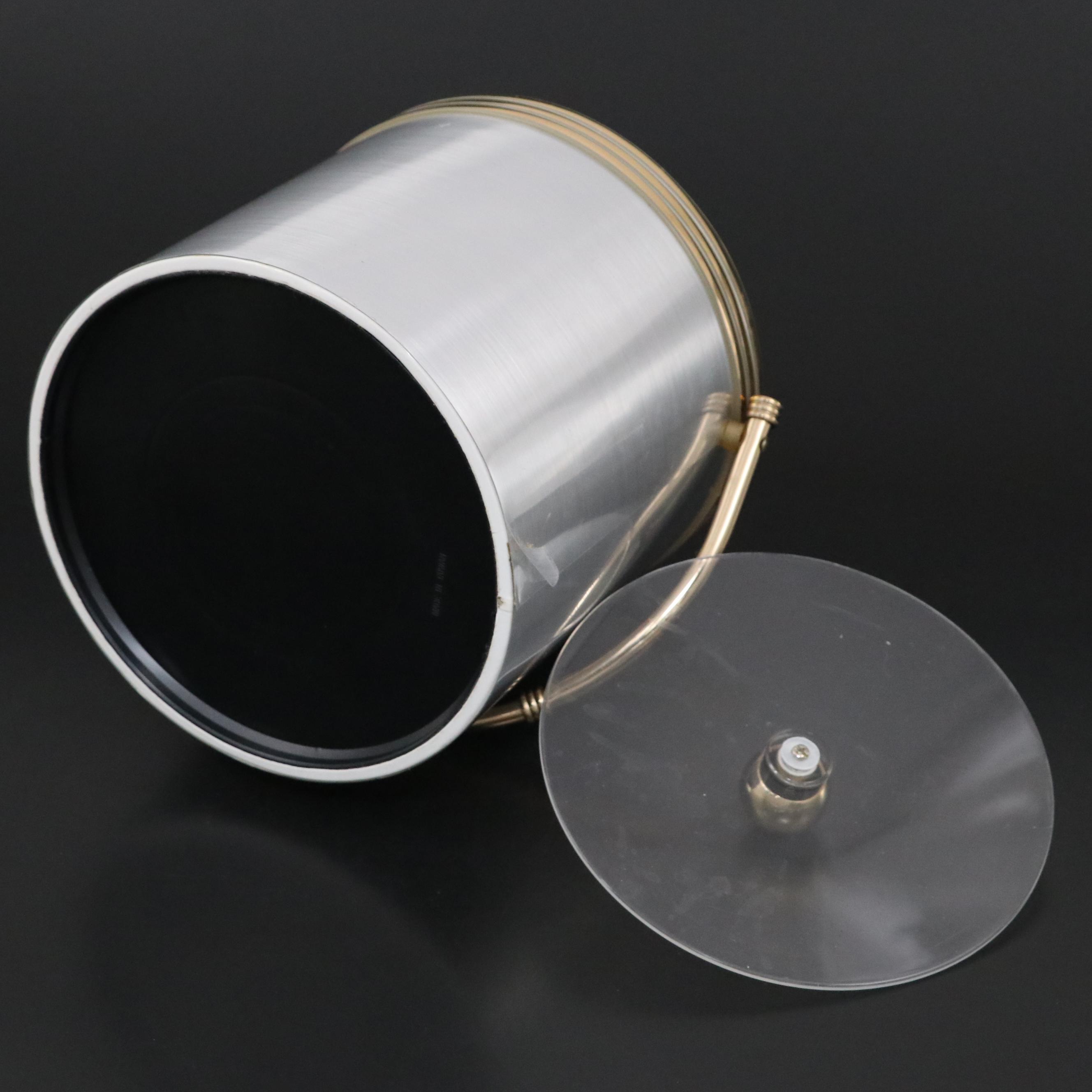 Glass Wine Glasses and Ice Bucket