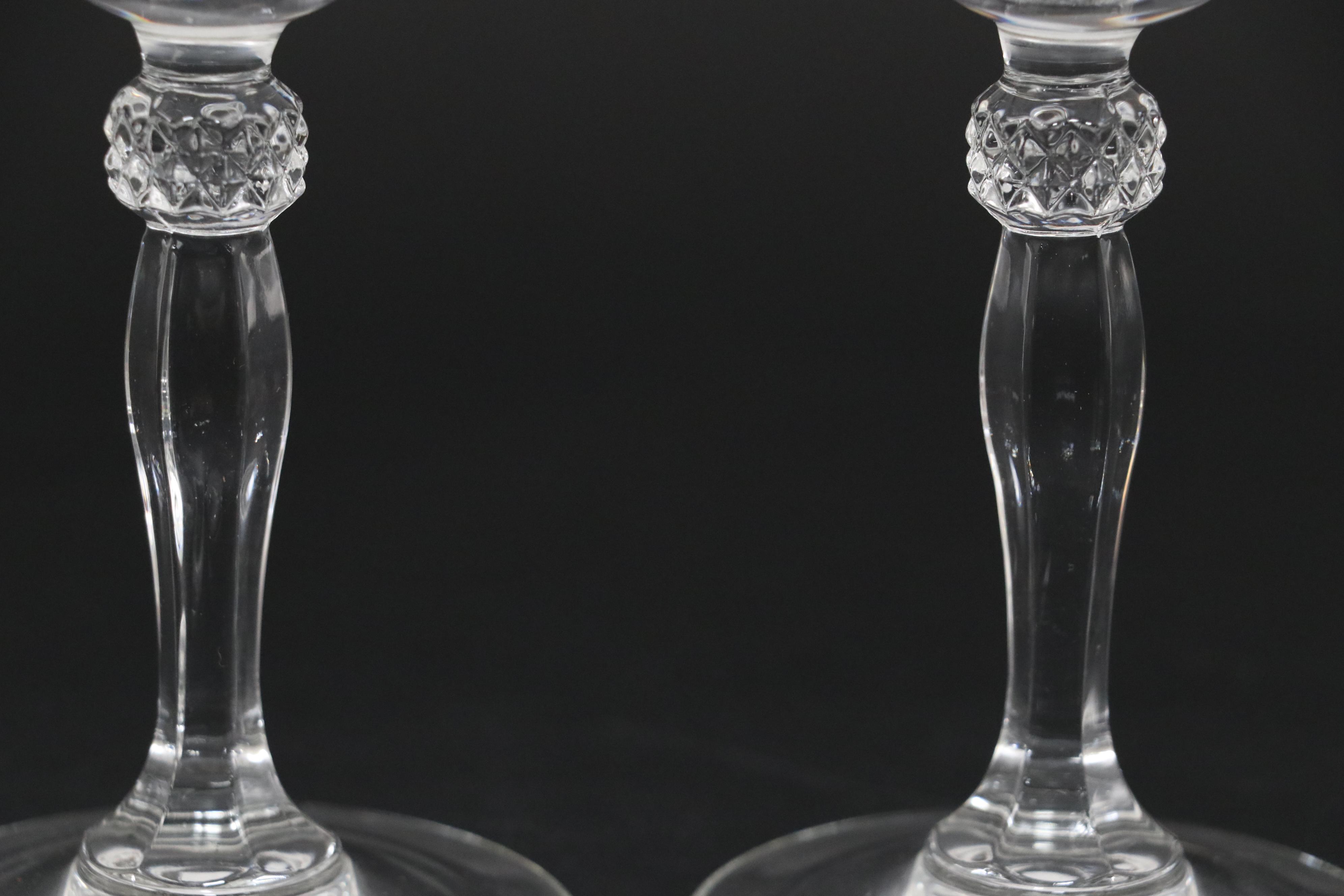 Glass Wine Glasses and Ice Bucket