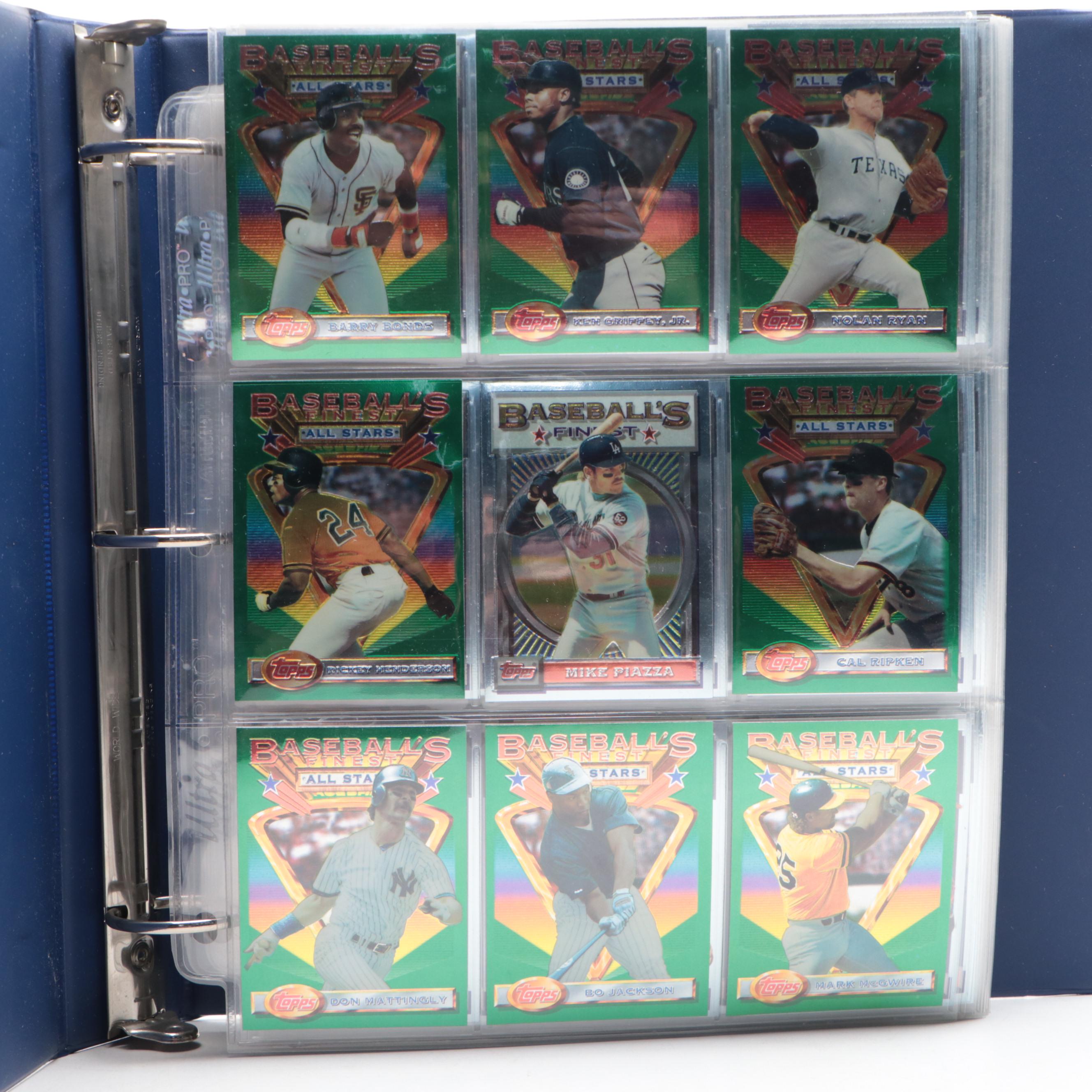 1993 Topps Finest Complete Baseball Card Set Featuring Barry Bonds and More