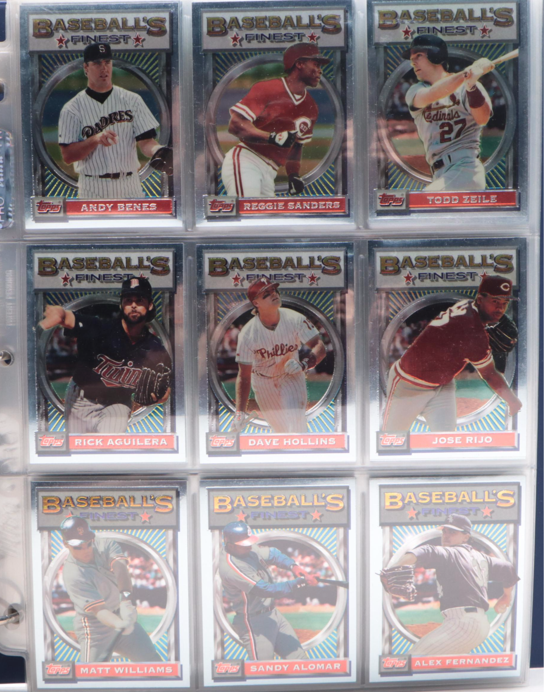 1993 Topps Finest Complete Baseball Card Set Featuring Barry Bonds and More