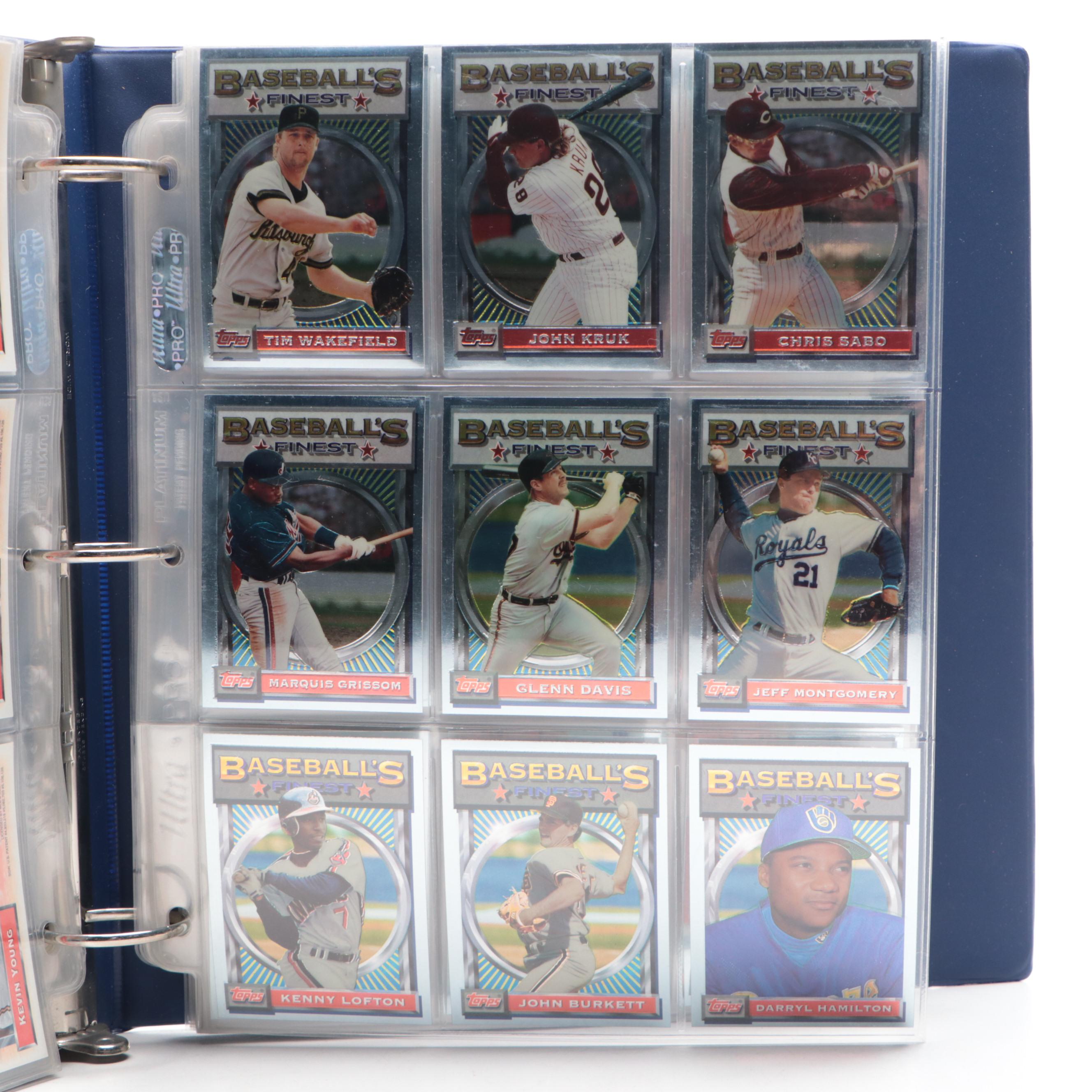 1993 Topps Finest Complete Baseball Card Set Featuring Barry Bonds and More