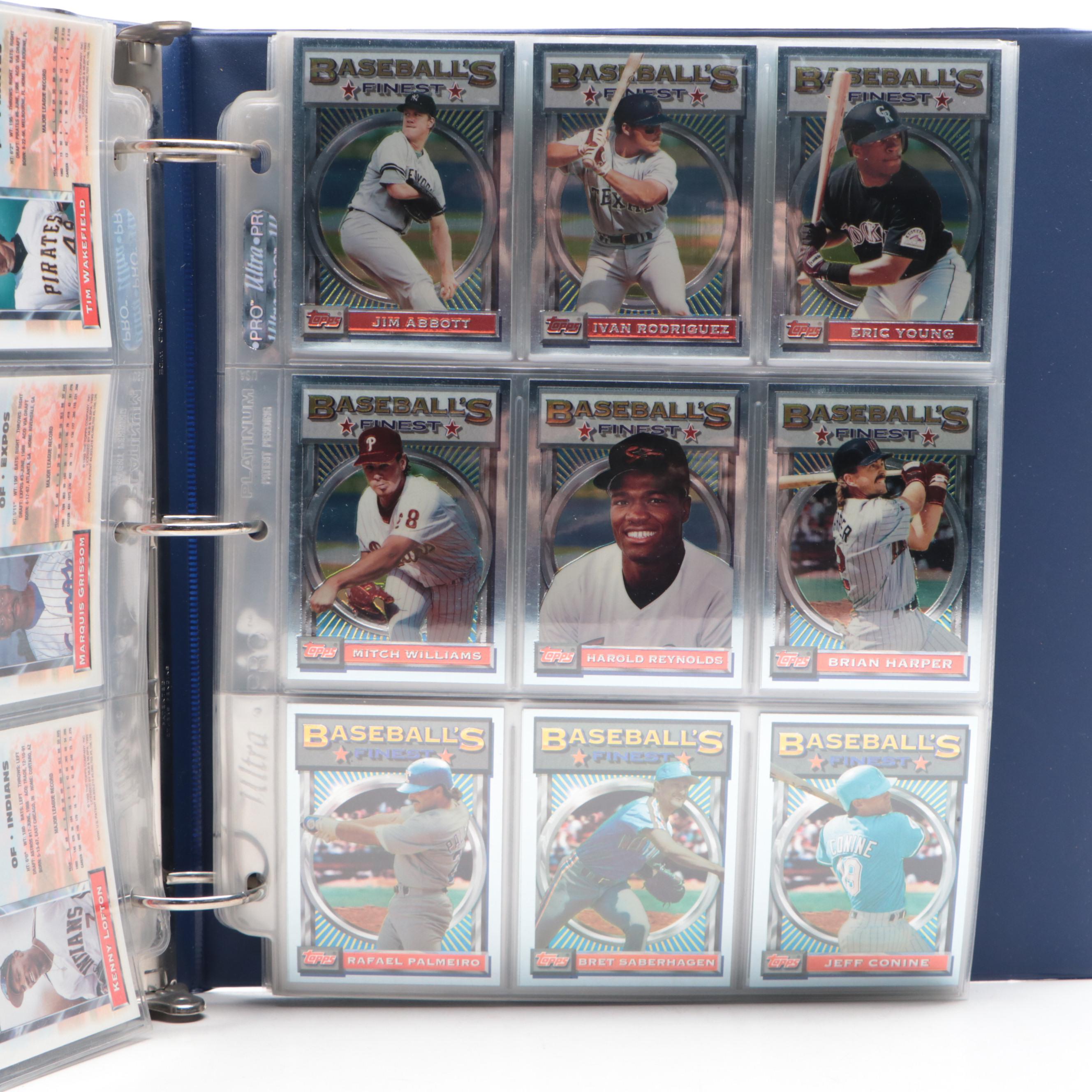 1993 Topps Finest Complete Baseball Card Set Featuring Barry Bonds and More