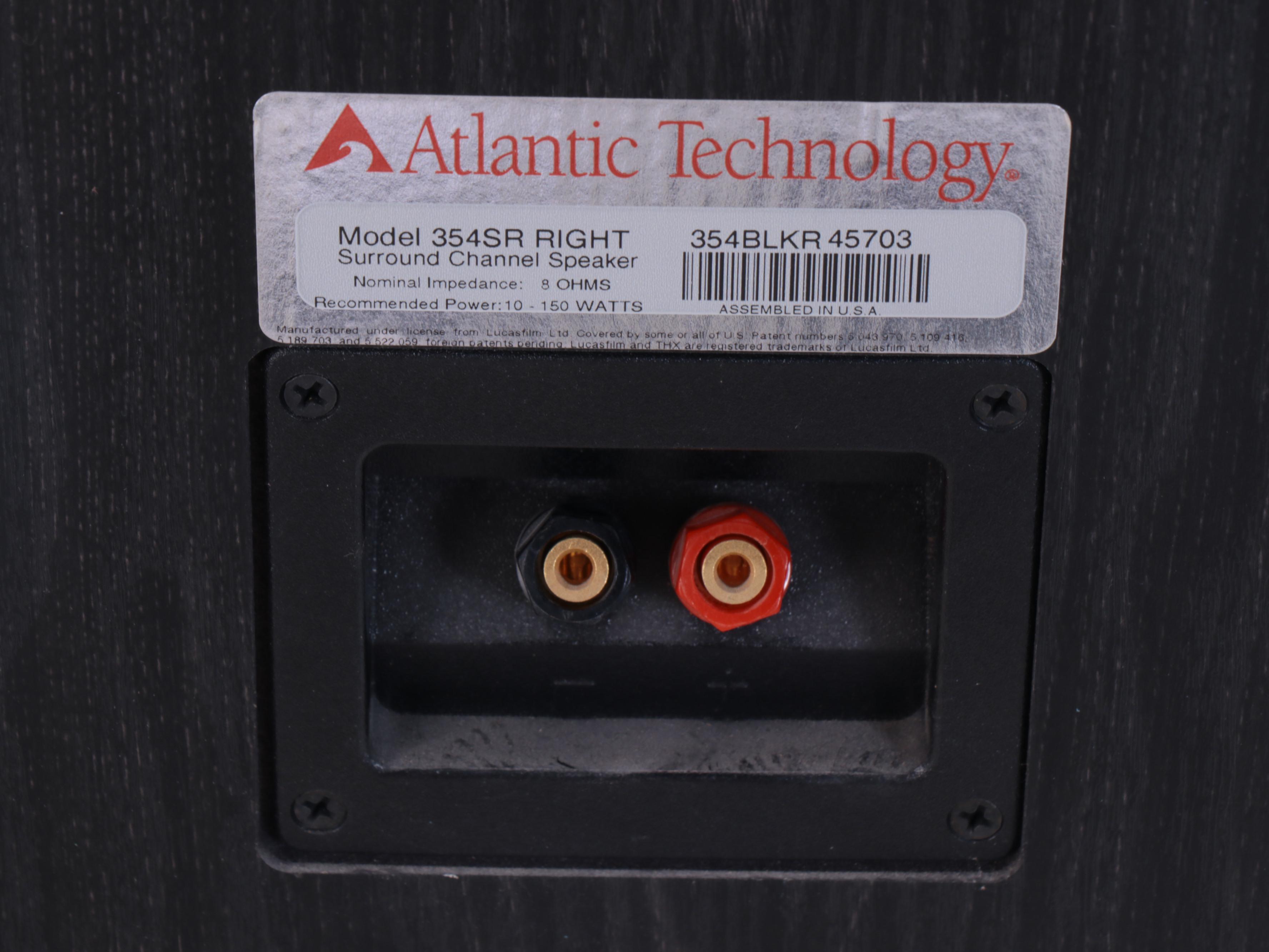 Atlantic Technology 354SR THX Surround Channel Speakers with Pedestal Bases