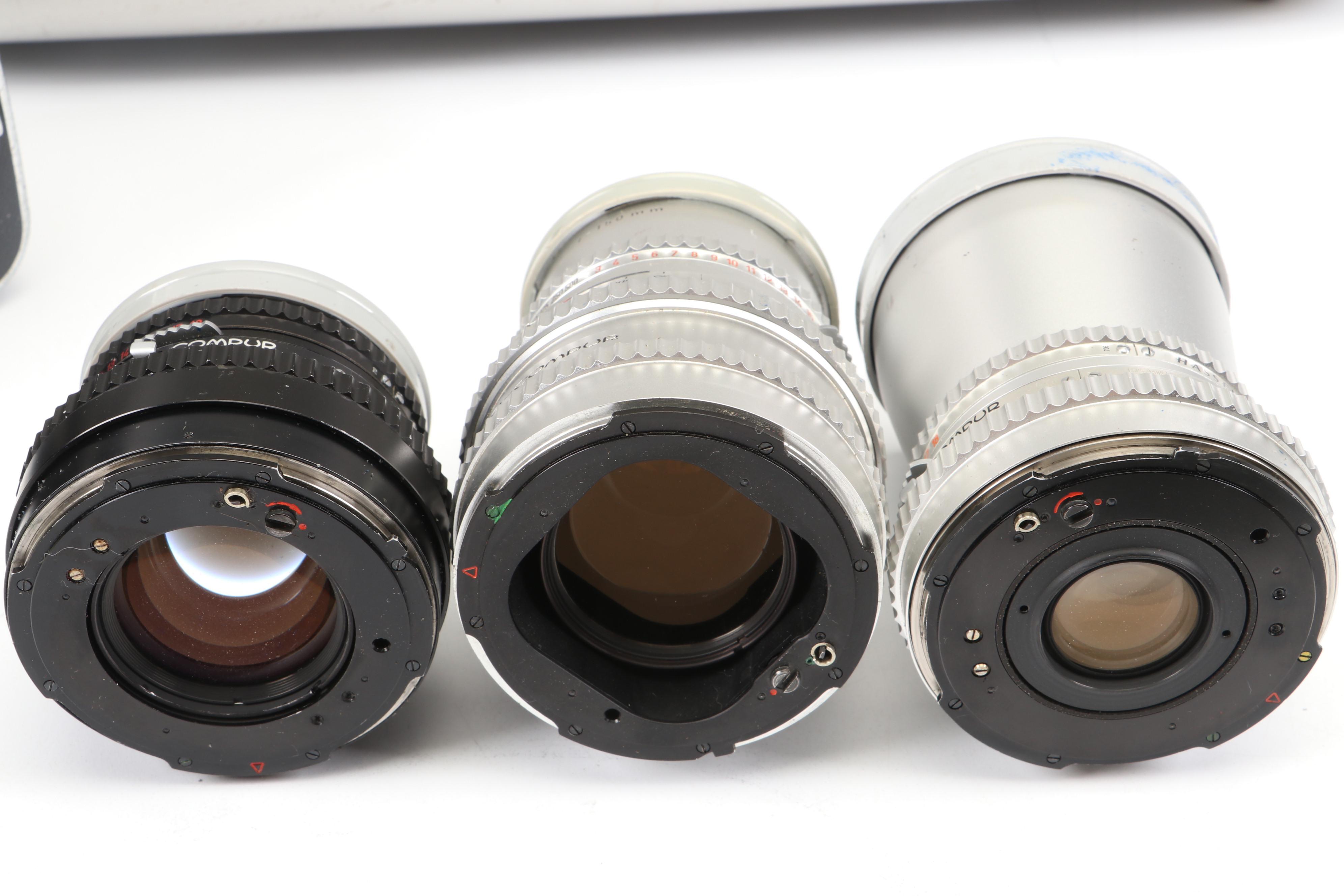 Hasselblad 500 C With Arca-Swiss Polaroid Back, Lens, Rings, Adapters, Filters