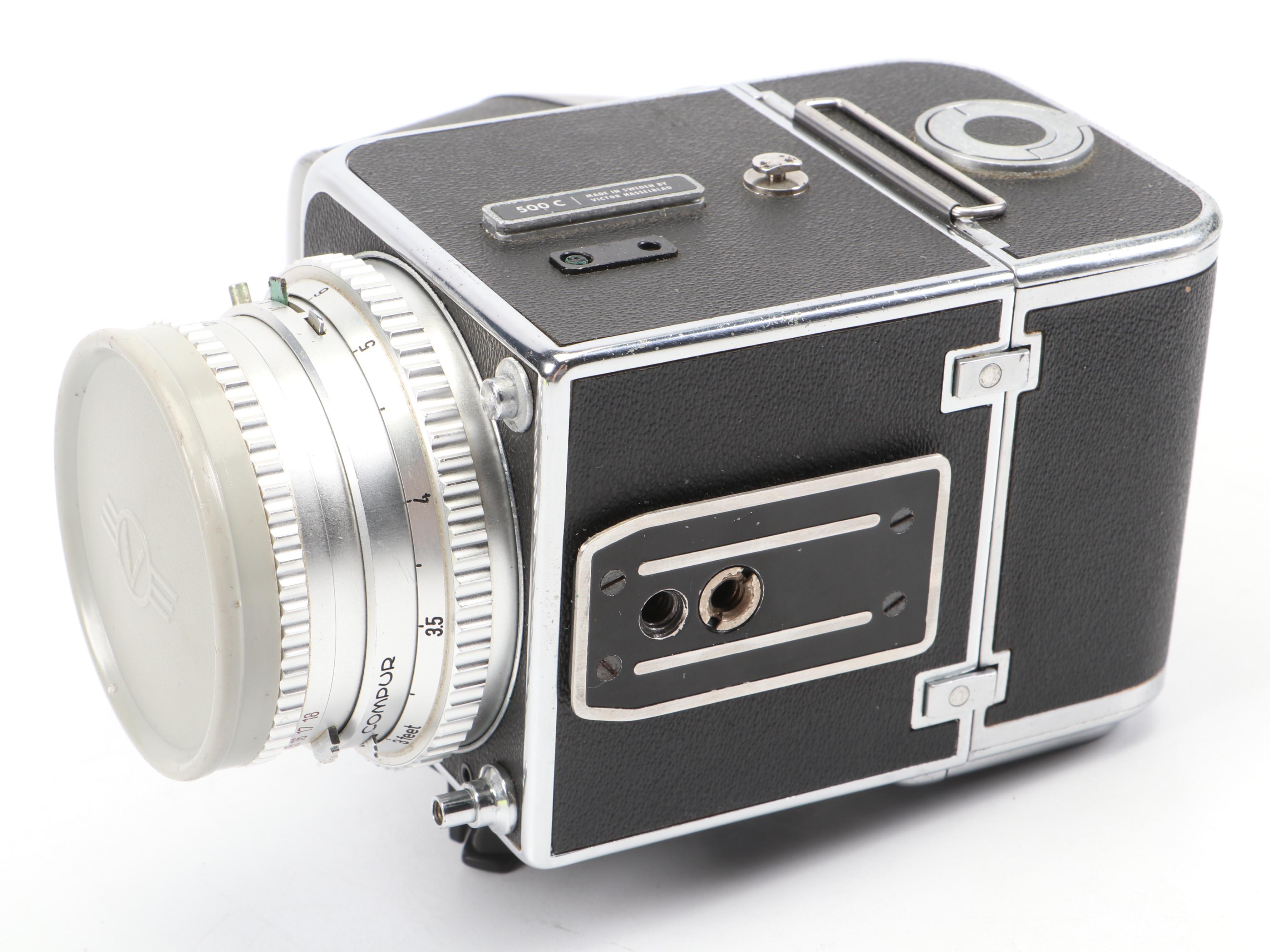 Hasselblad 500 C With Arca-Swiss Polaroid Back, Lens, Rings, Adapters, Filters