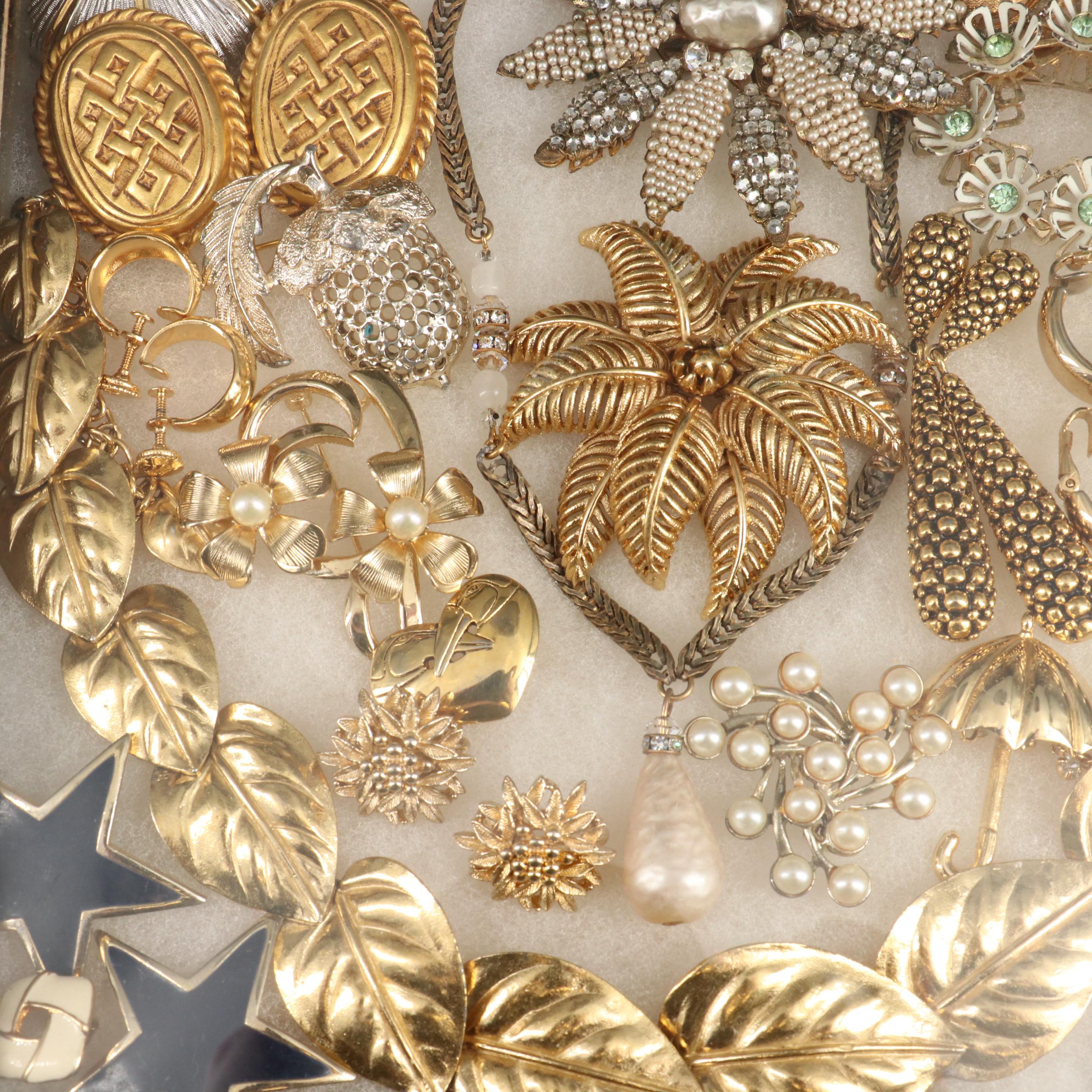 Miriam Haskell Brooch and Necklace Featured in Vintage Jewelry