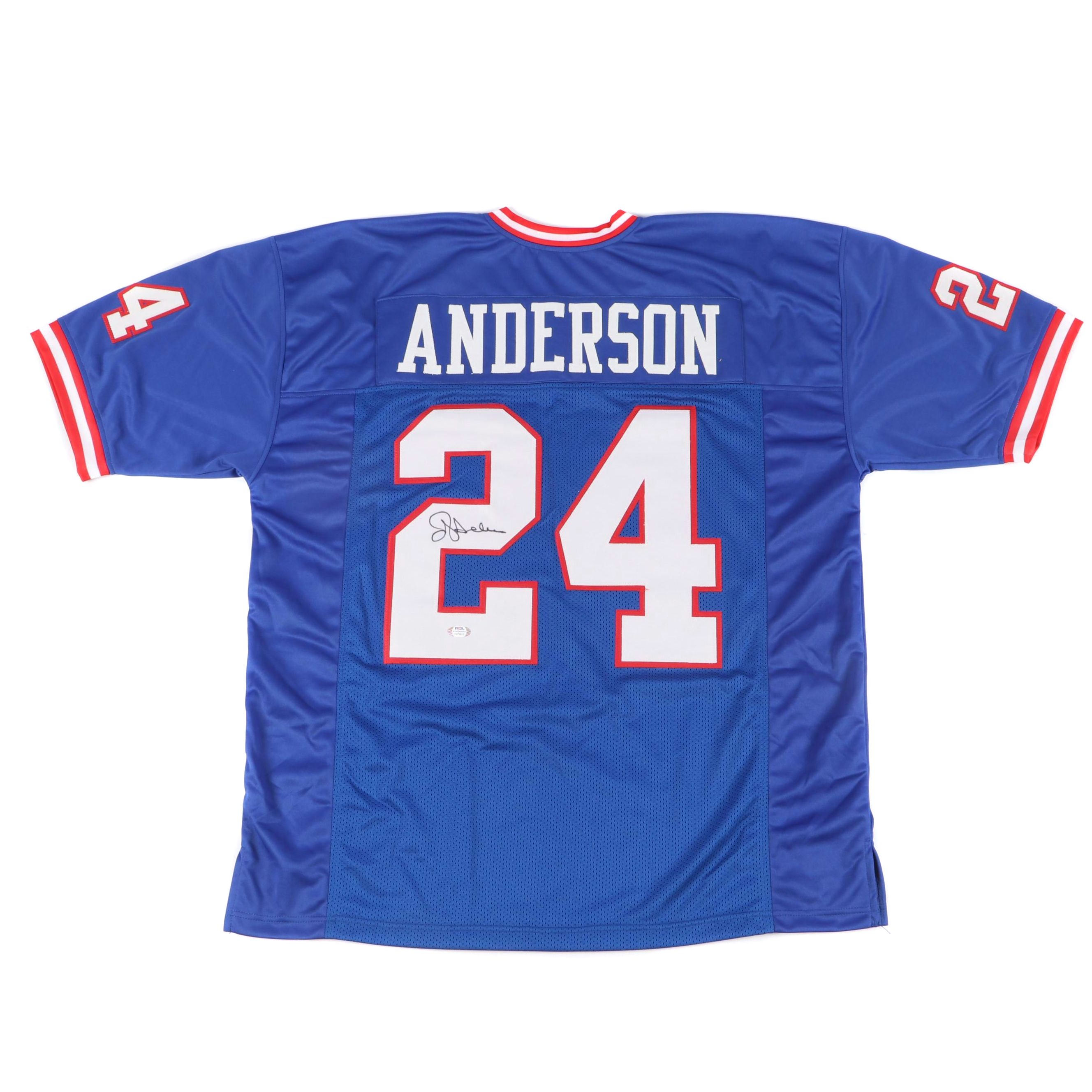 Ottis Anderson Signed New York Giants Football Jersey