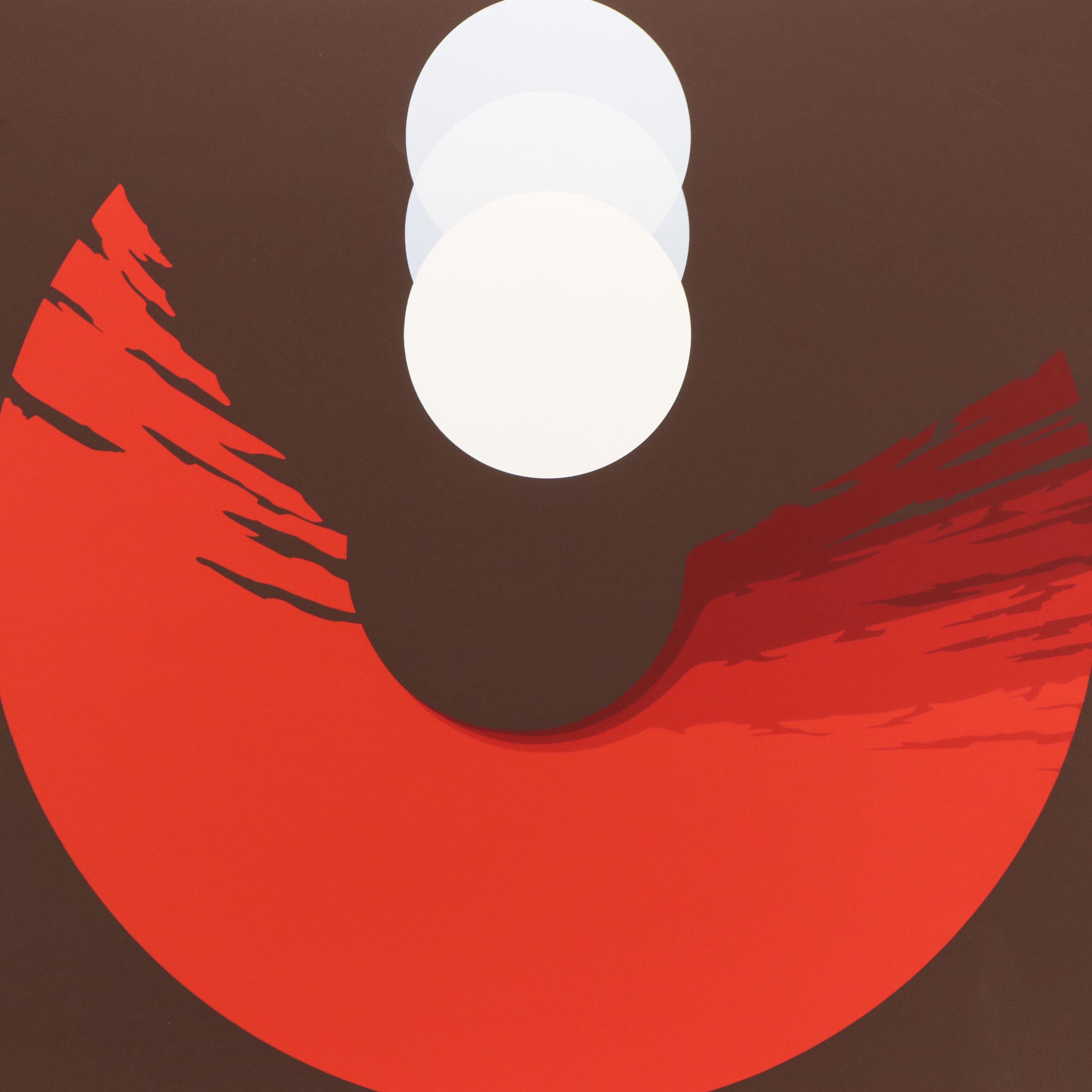 Thomas W. Benton Abstract Serigraph "Evolution Series – Red," 1981