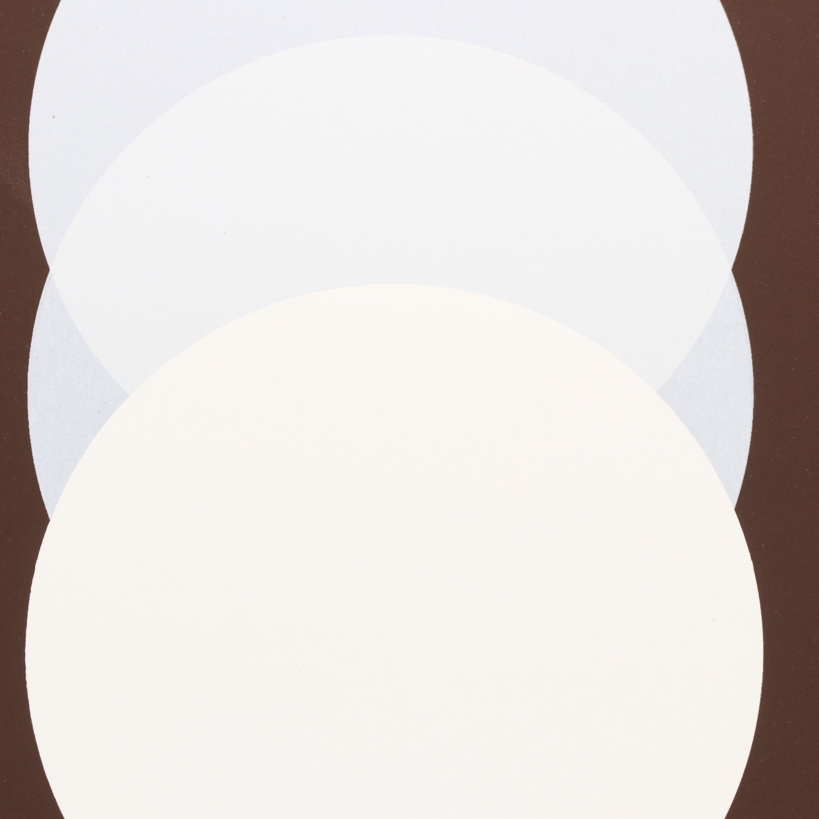 Thomas W. Benton Abstract Serigraph "Evolution Series – Red," 1981