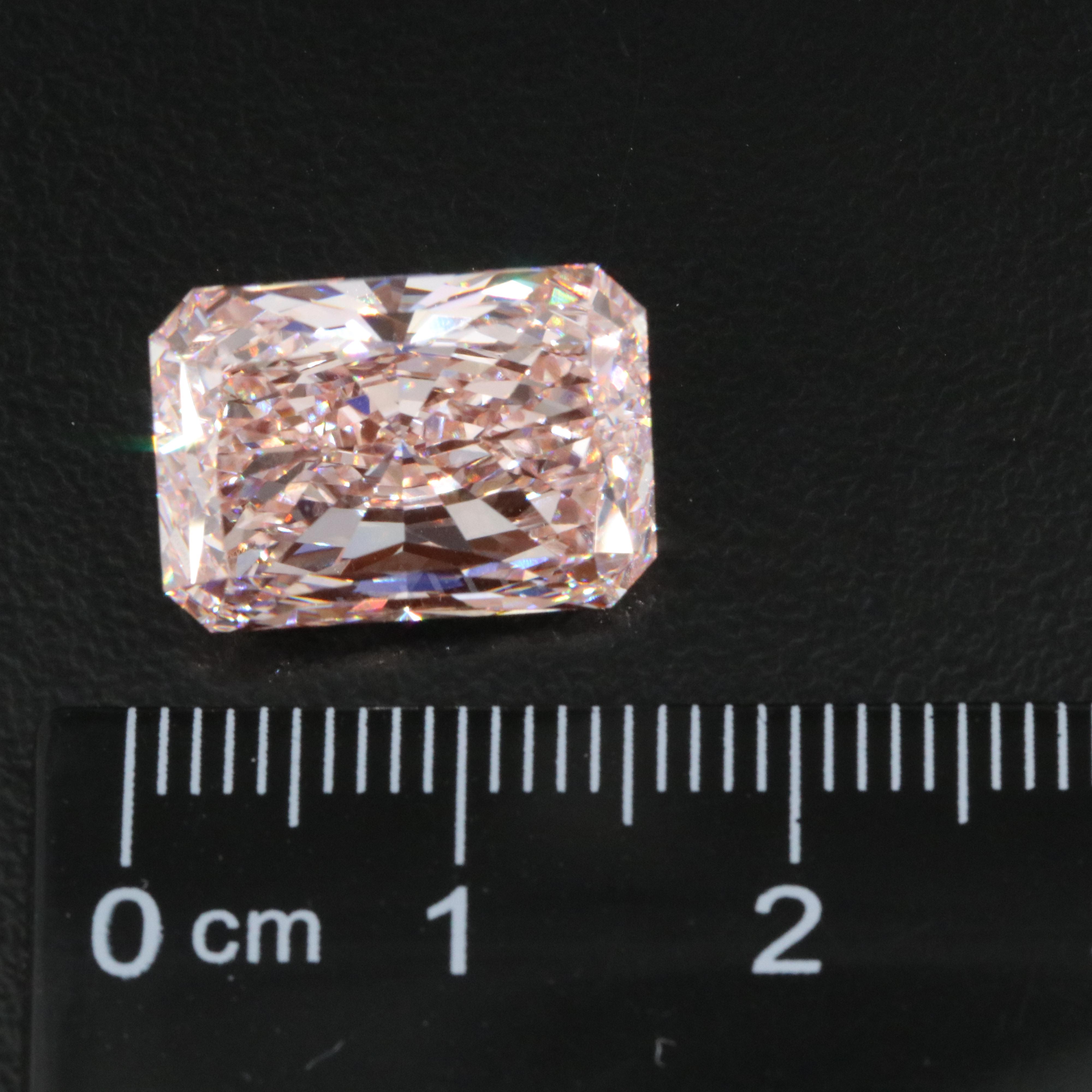 Loose 10.21 CT Lab Grown Fancy Pink Diamond with IGI Report