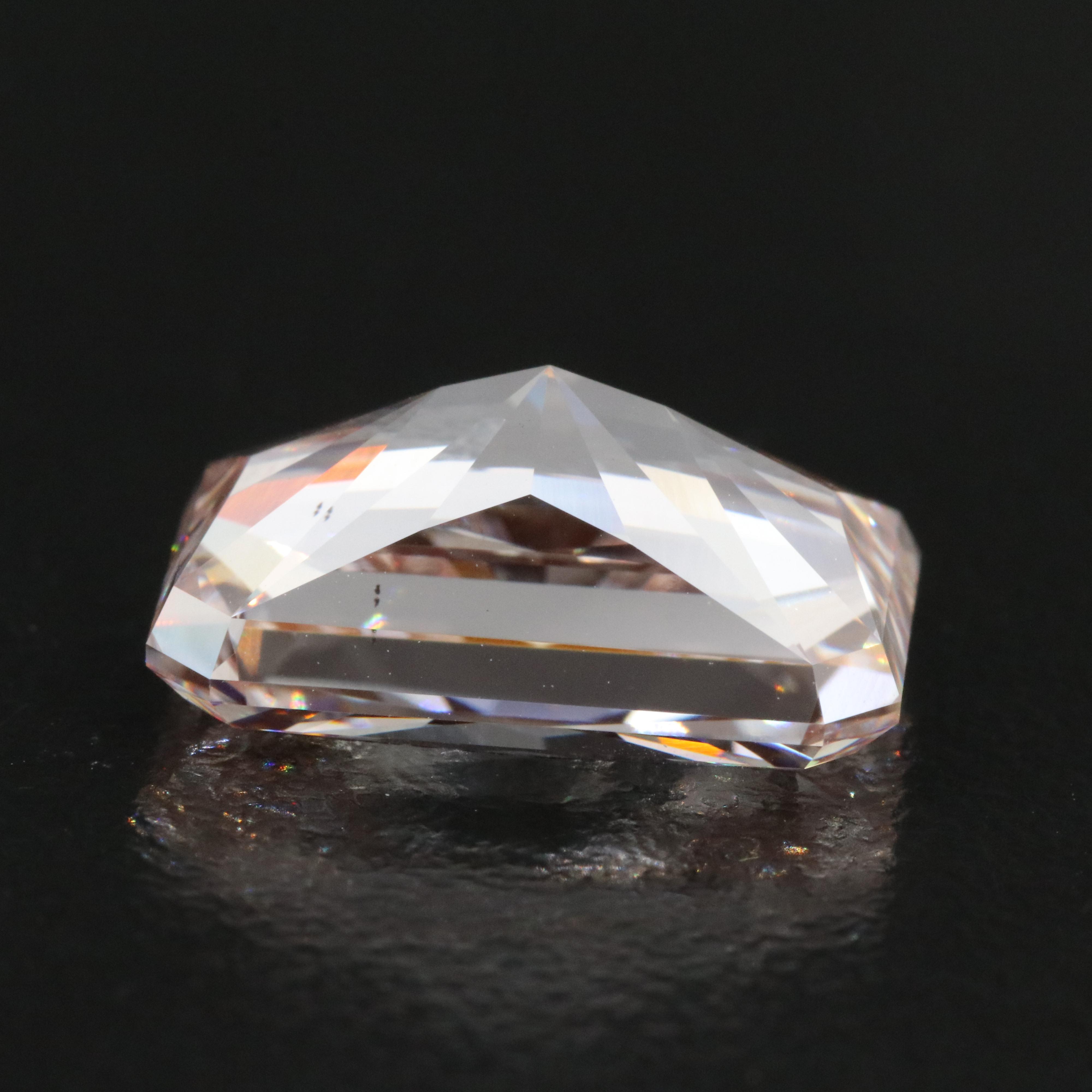 Loose 10.21 CT Lab Grown Fancy Pink Diamond with IGI Report