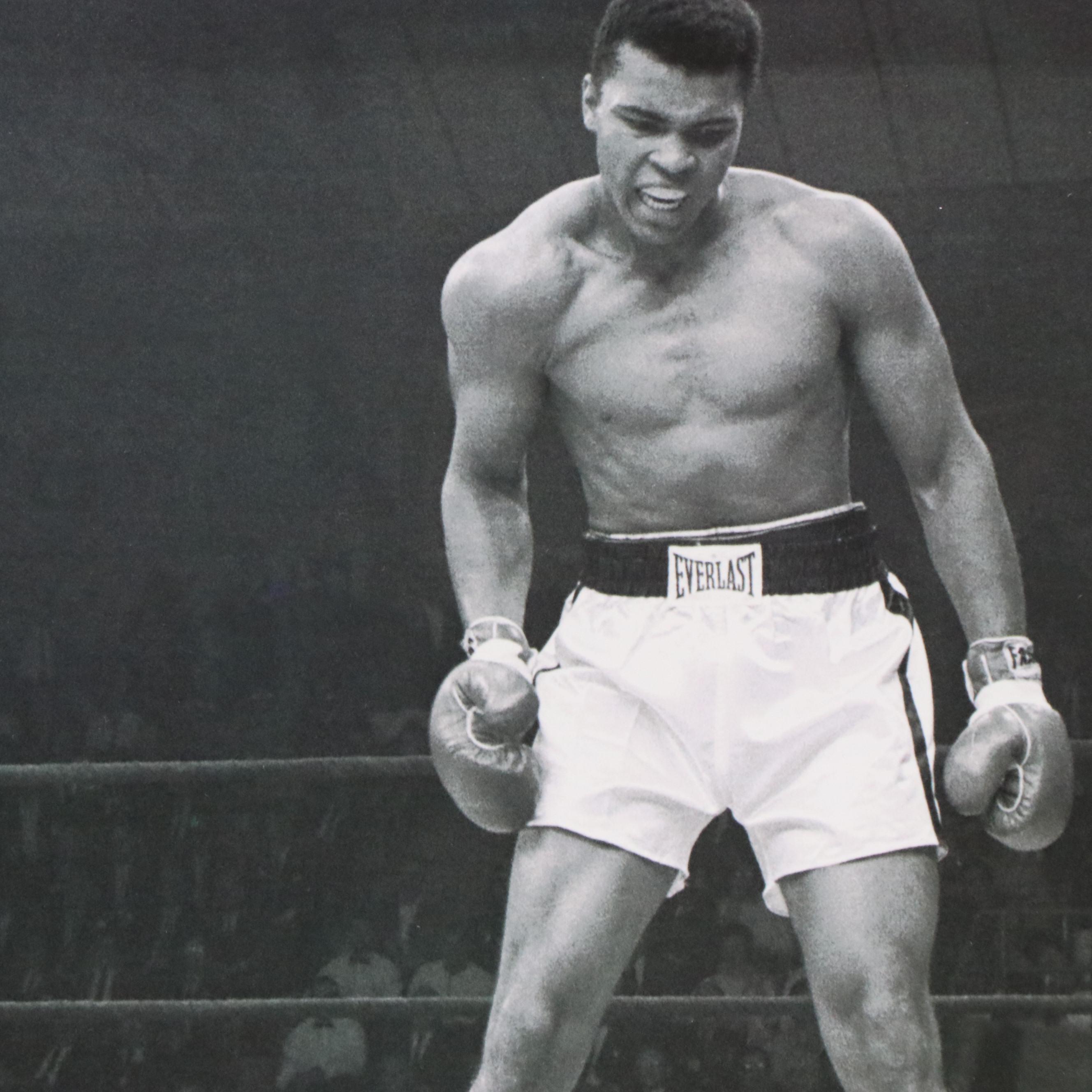 Offset Lithograph of Muhammad Ali vs. Sonny Liston