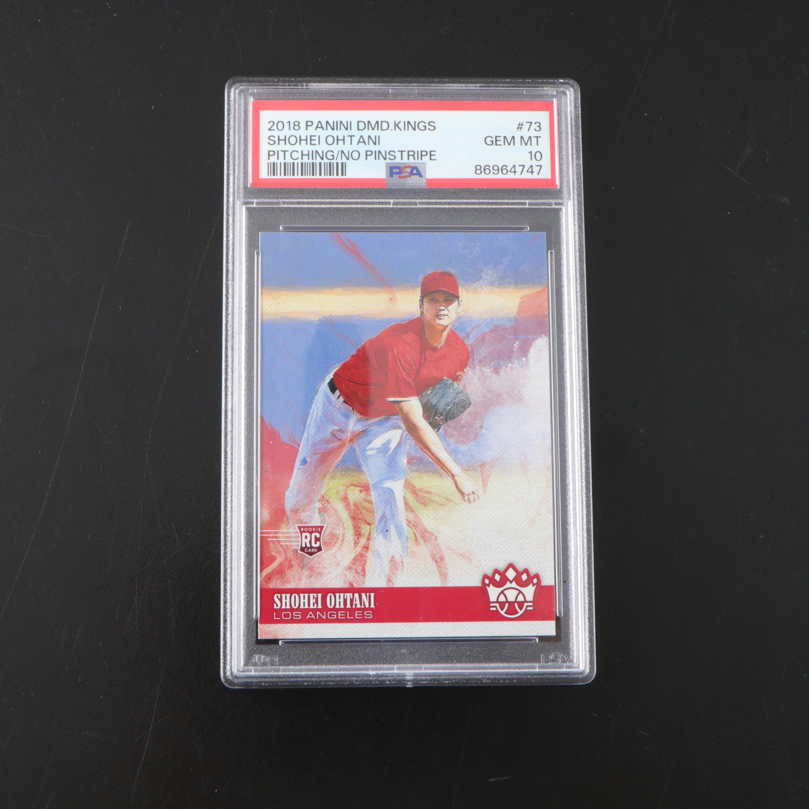 2018 Panini Diamond Kings Shohei Ohtani Rookie Baseball Card #73 Graded PSA 10
