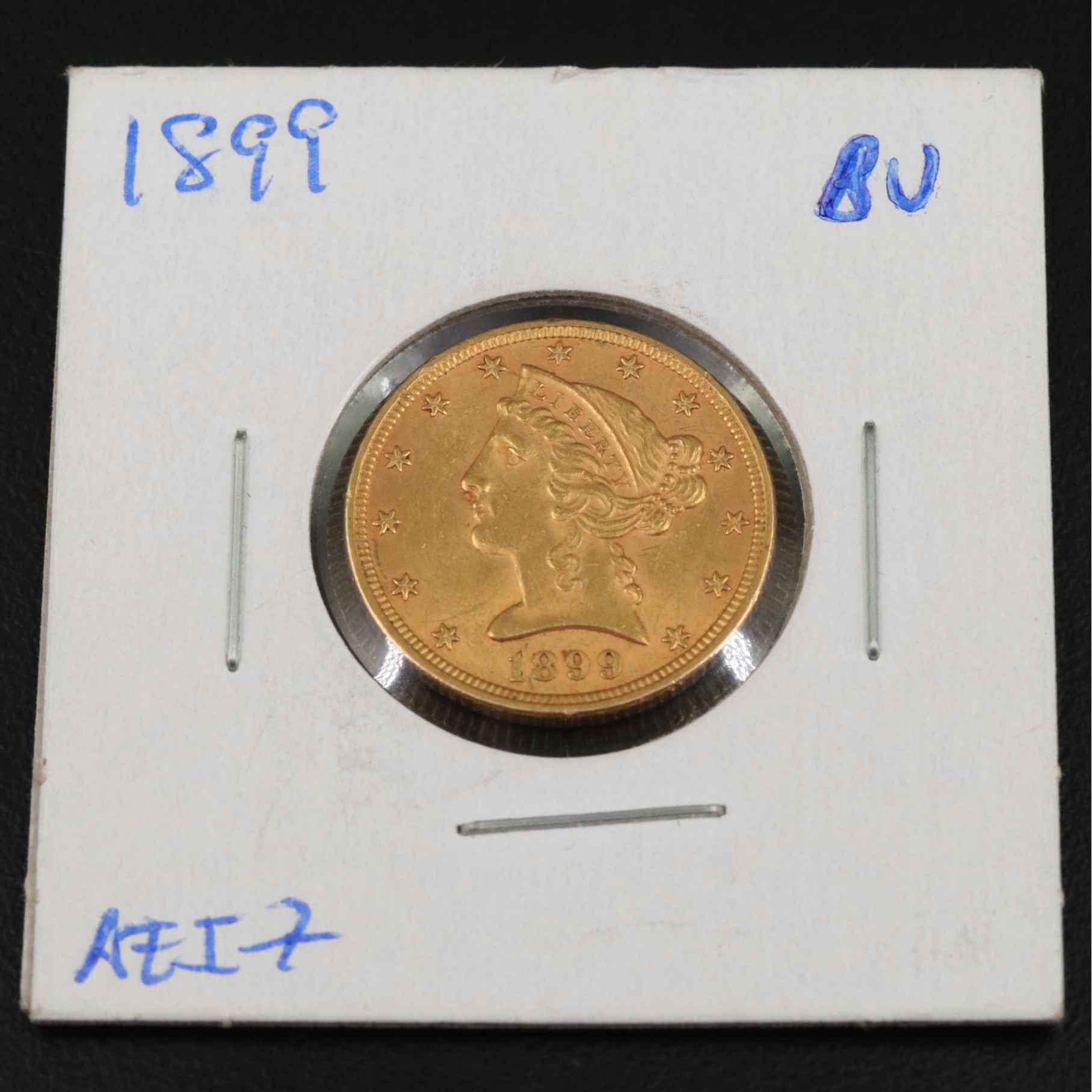 1899 Liberty Head $5 Gold Coin